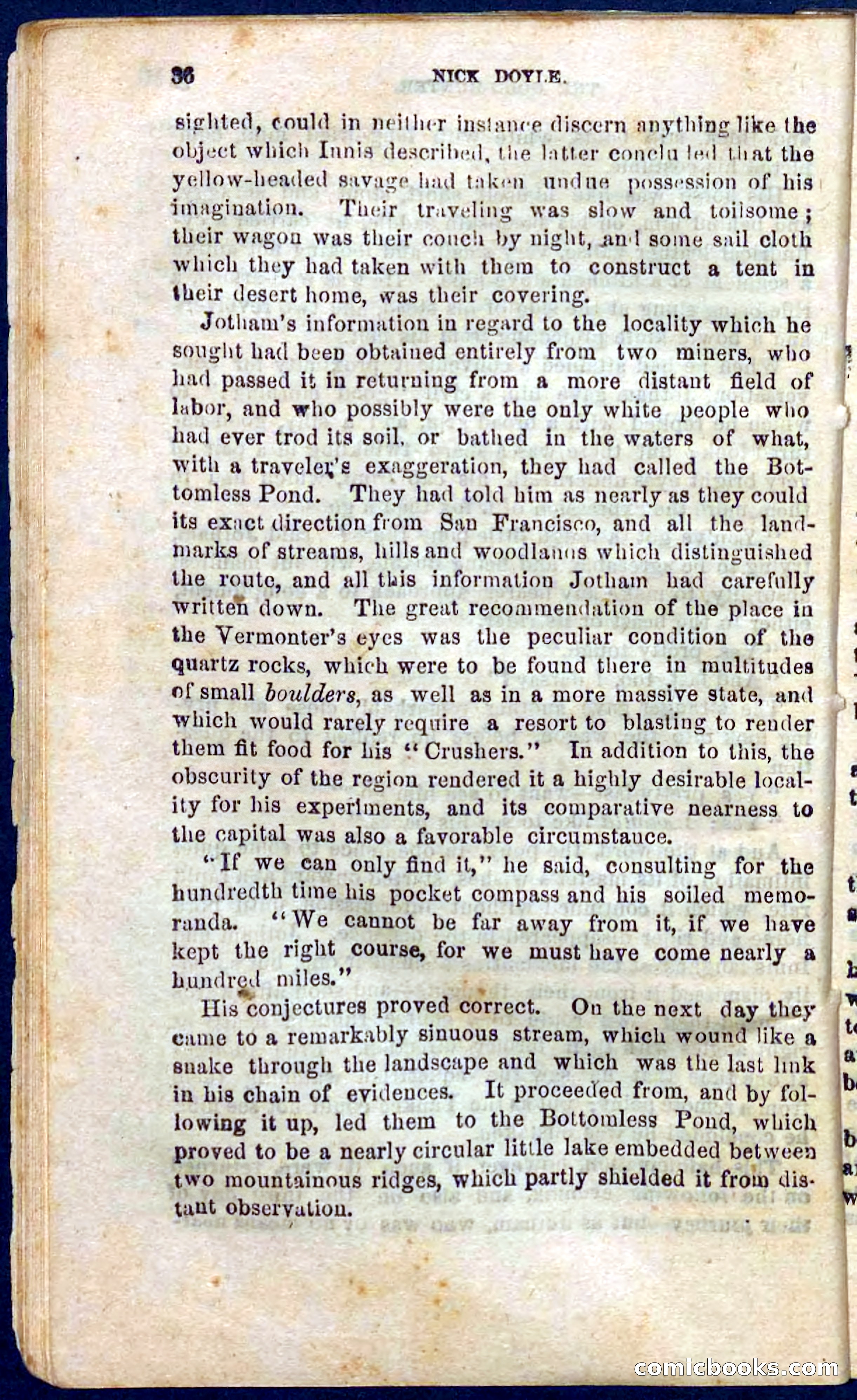 Beadle's Pocket Novels No. 105: Nick Doyle, Gold-Hunter — page 32 of 100
