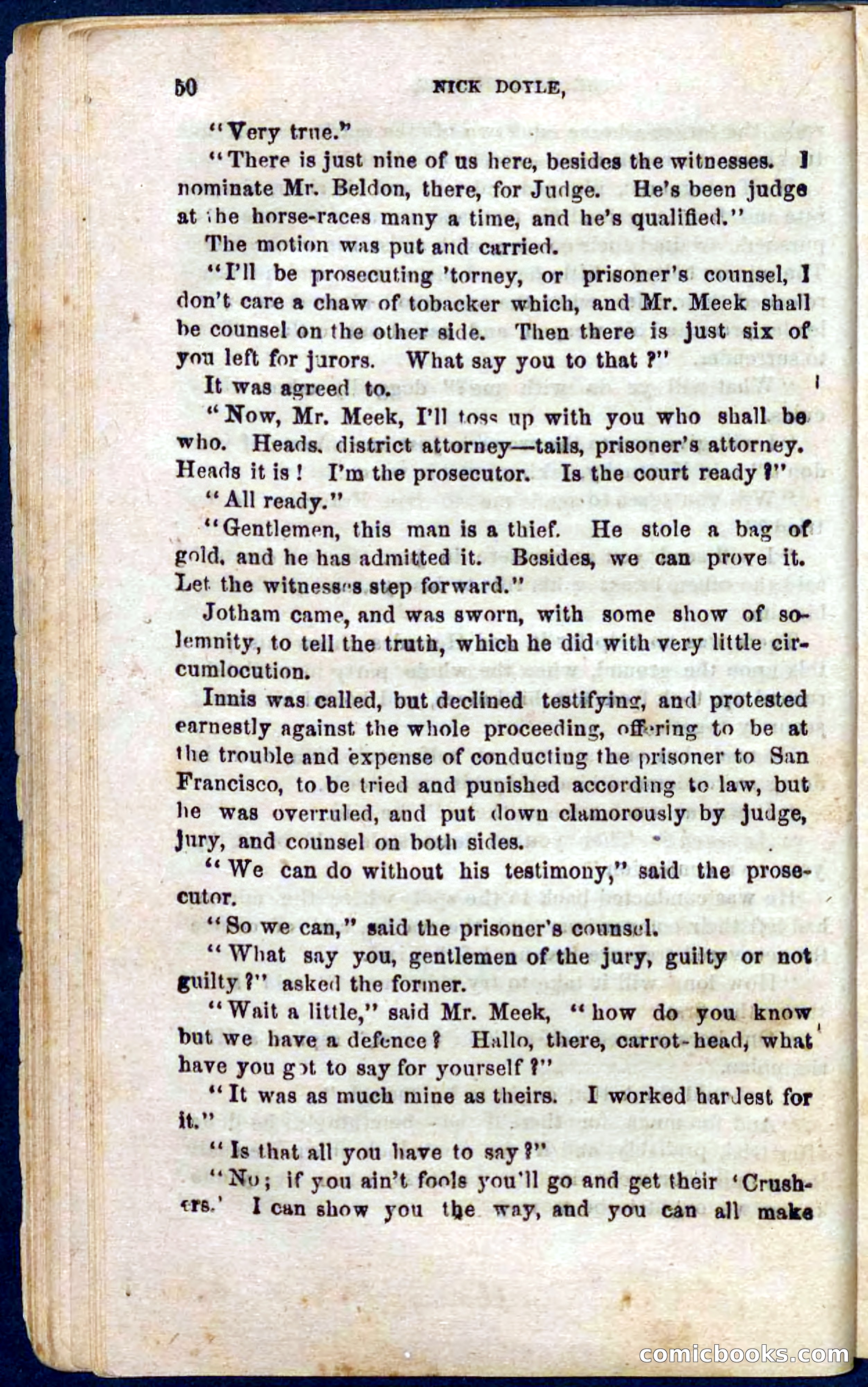 Beadle's Pocket Novels No. 105: Nick Doyle, Gold-Hunter — page 46 of 100