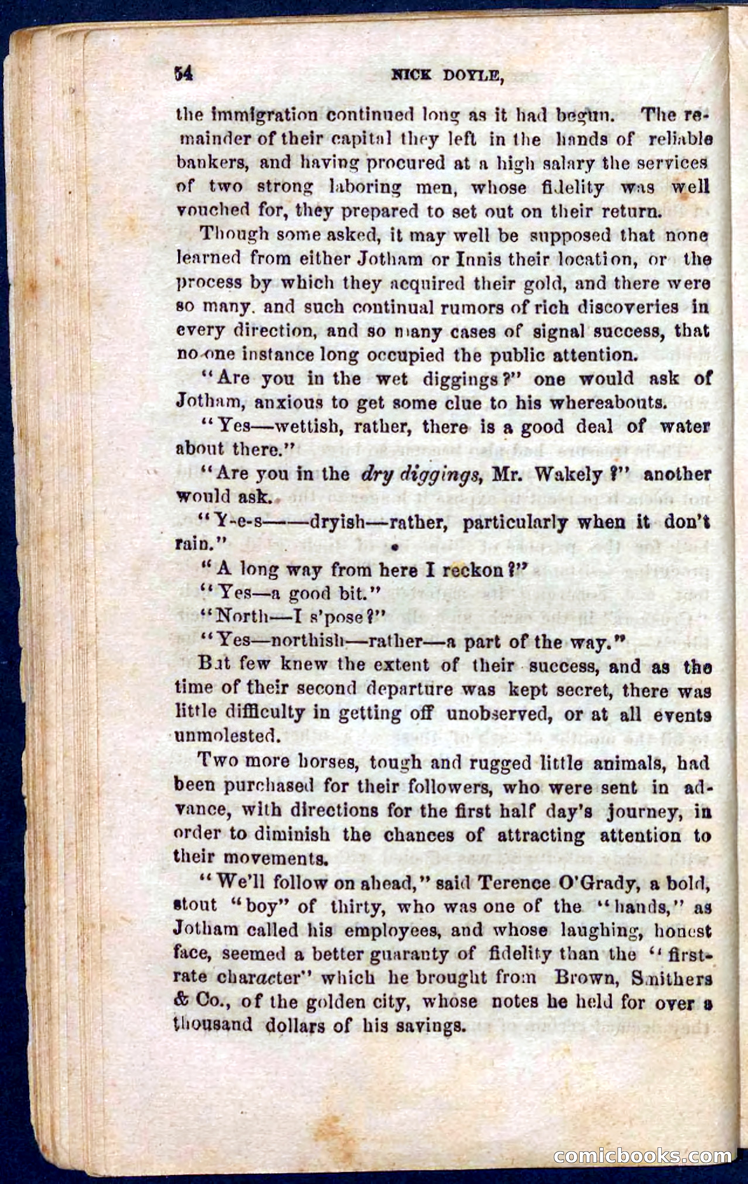 Beadle's Pocket Novels No. 105: Nick Doyle, Gold-Hunter — page 50 of 100