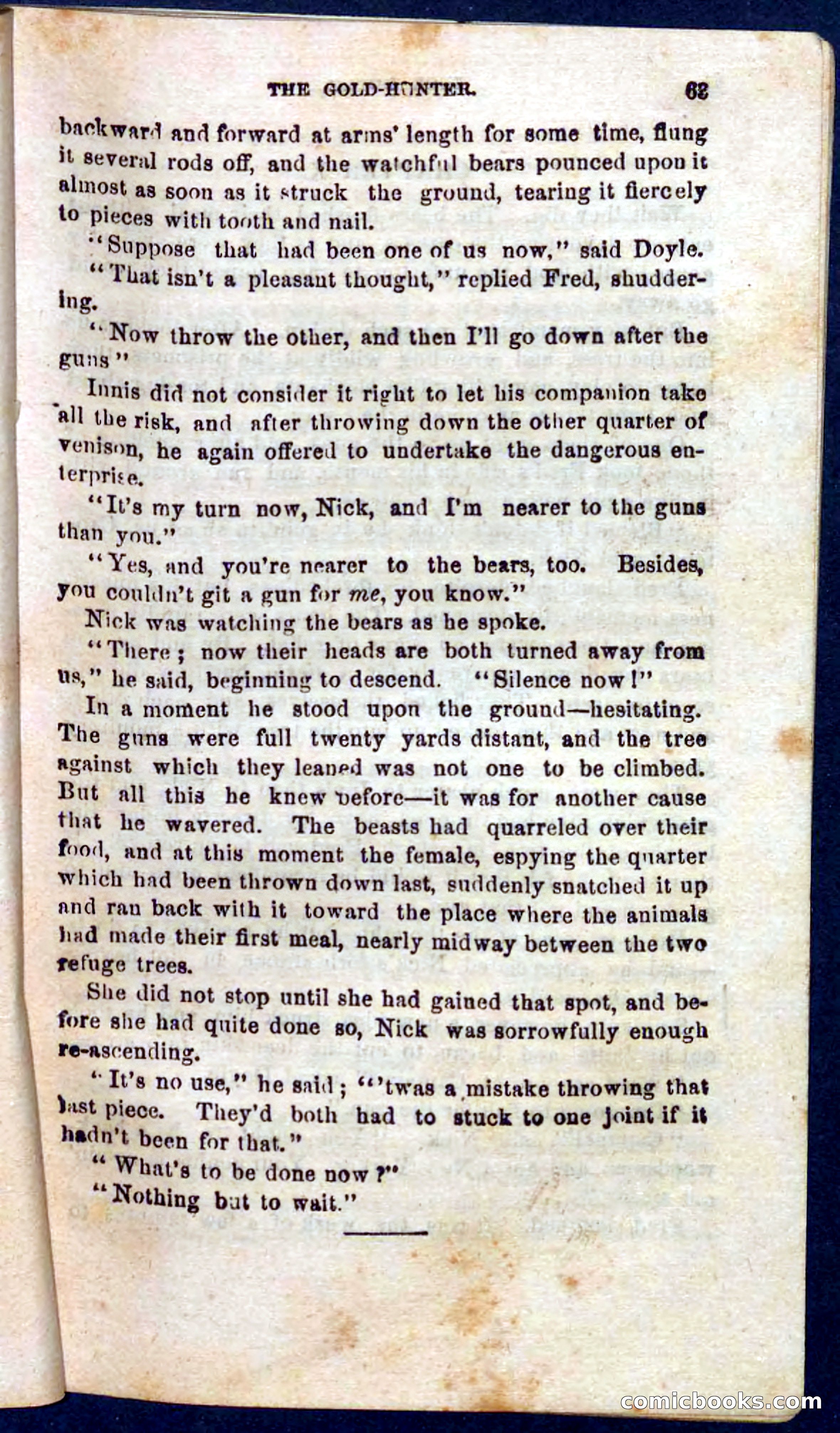 Beadle's Pocket Novels No. 105: Nick Doyle, Gold-Hunter — page 59 of 100