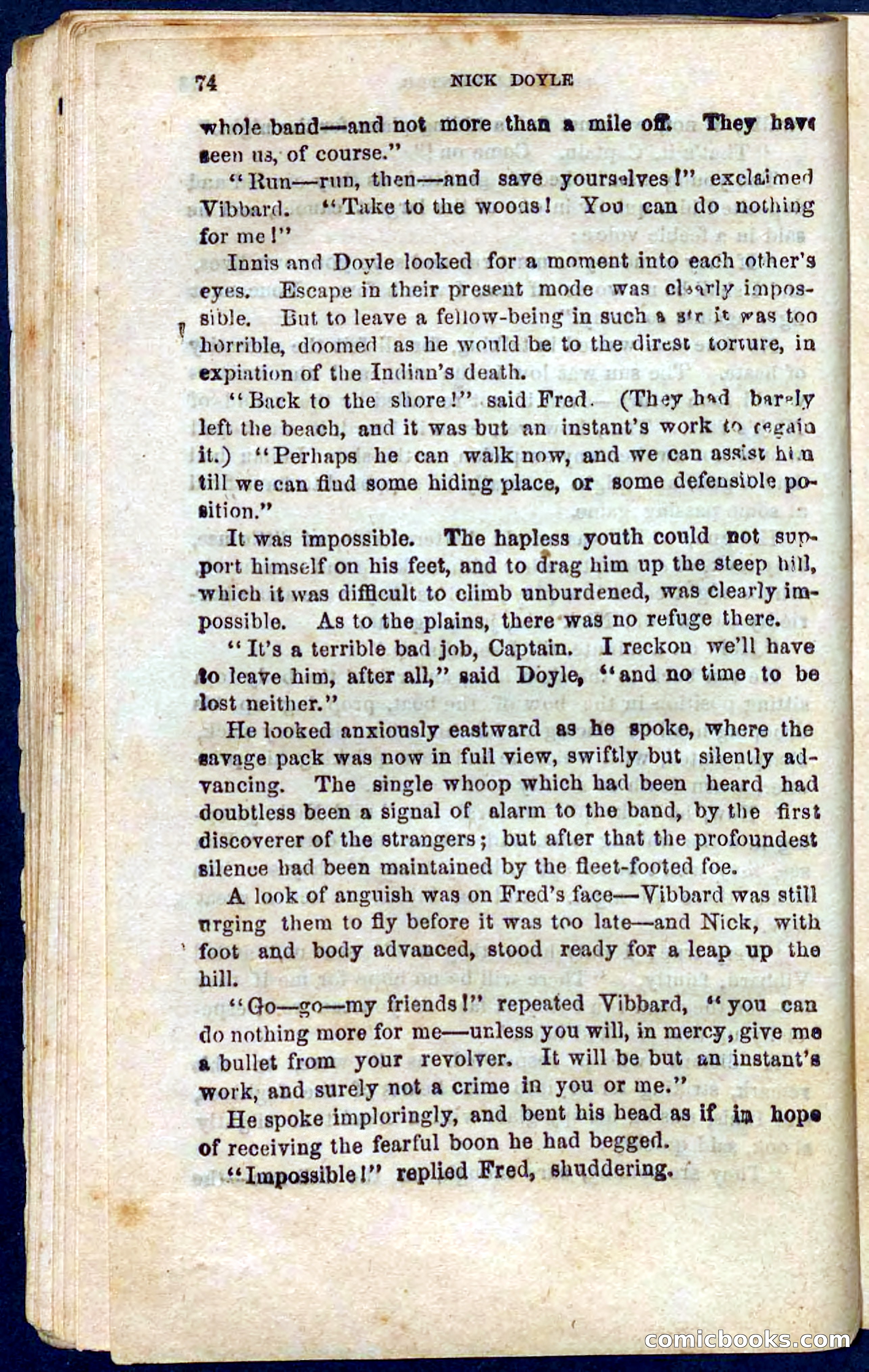 Beadle's Pocket Novels No. 105: Nick Doyle, Gold-Hunter — page 70 of 100