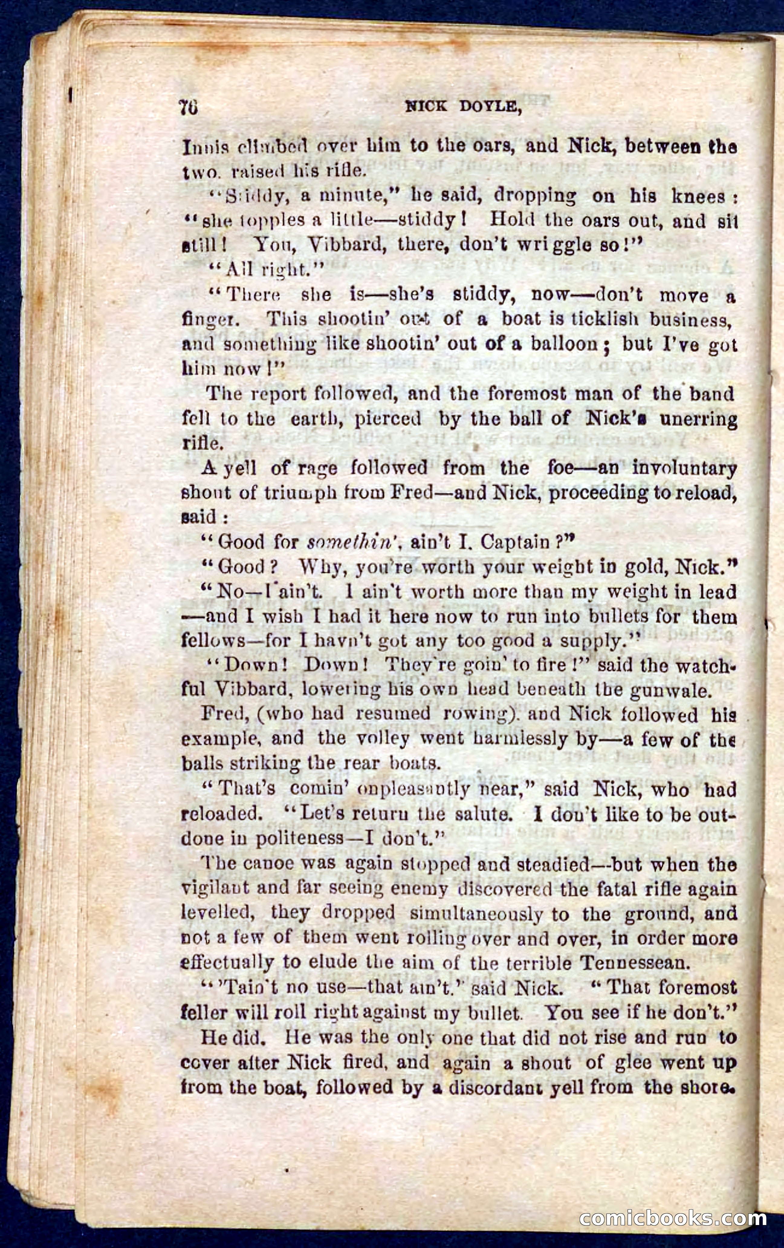 Beadle's Pocket Novels No. 105: Nick Doyle, Gold-Hunter — page 72 of 100