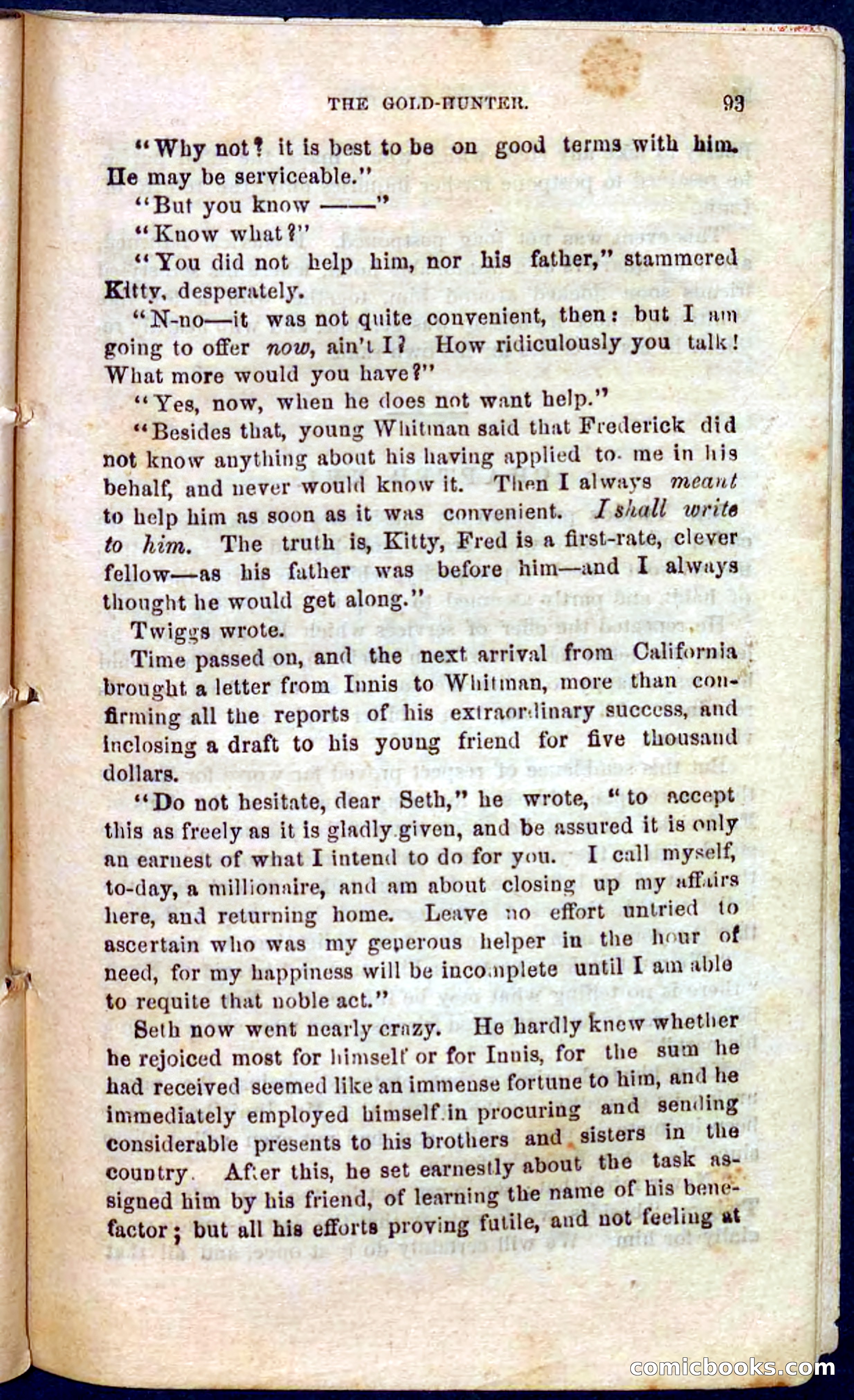 Beadle's Pocket Novels No. 105: Nick Doyle, Gold-Hunter — page 89 of 100