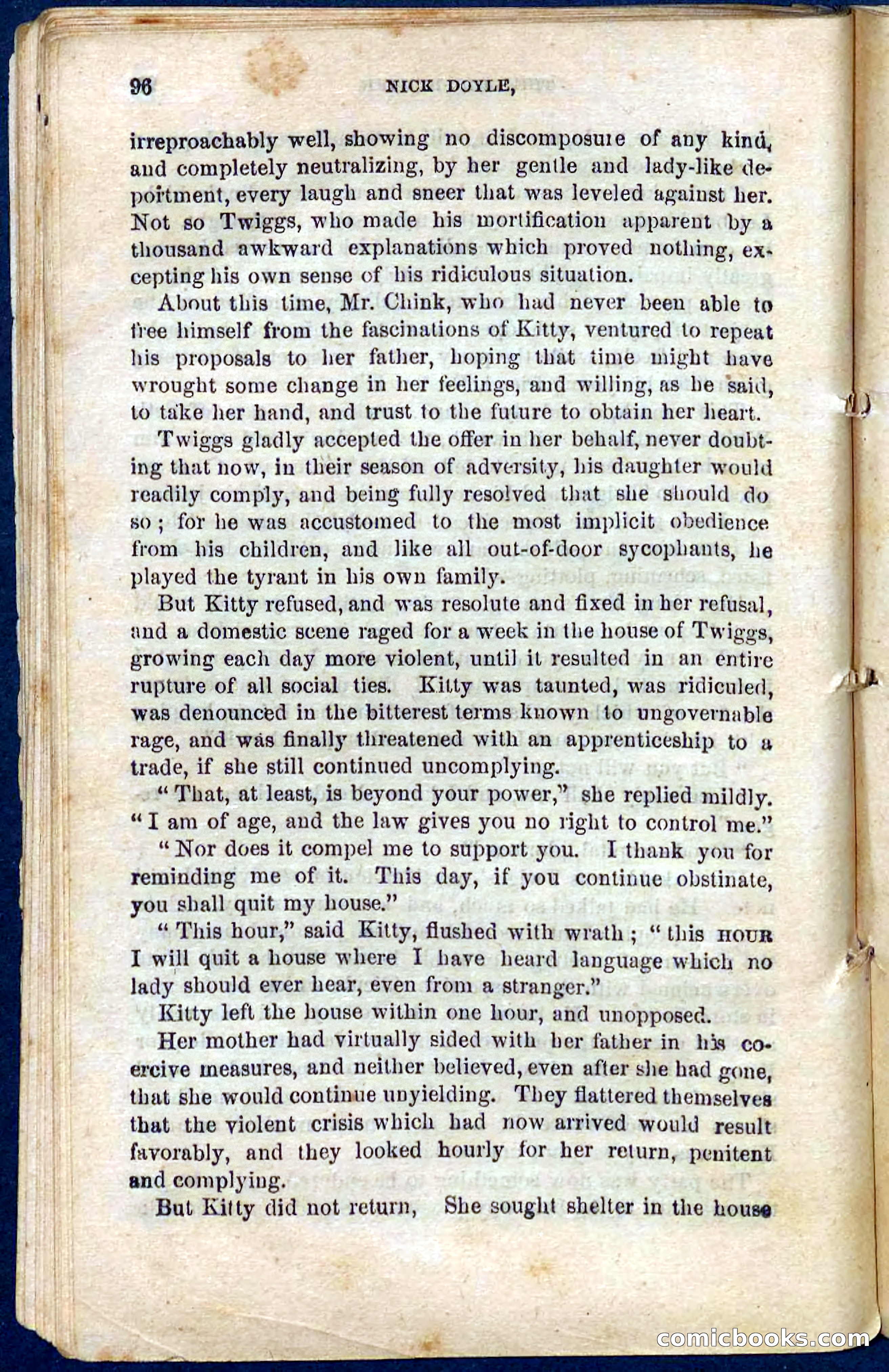 Beadle's Pocket Novels No. 105: Nick Doyle, Gold-Hunter — page 92 of 100