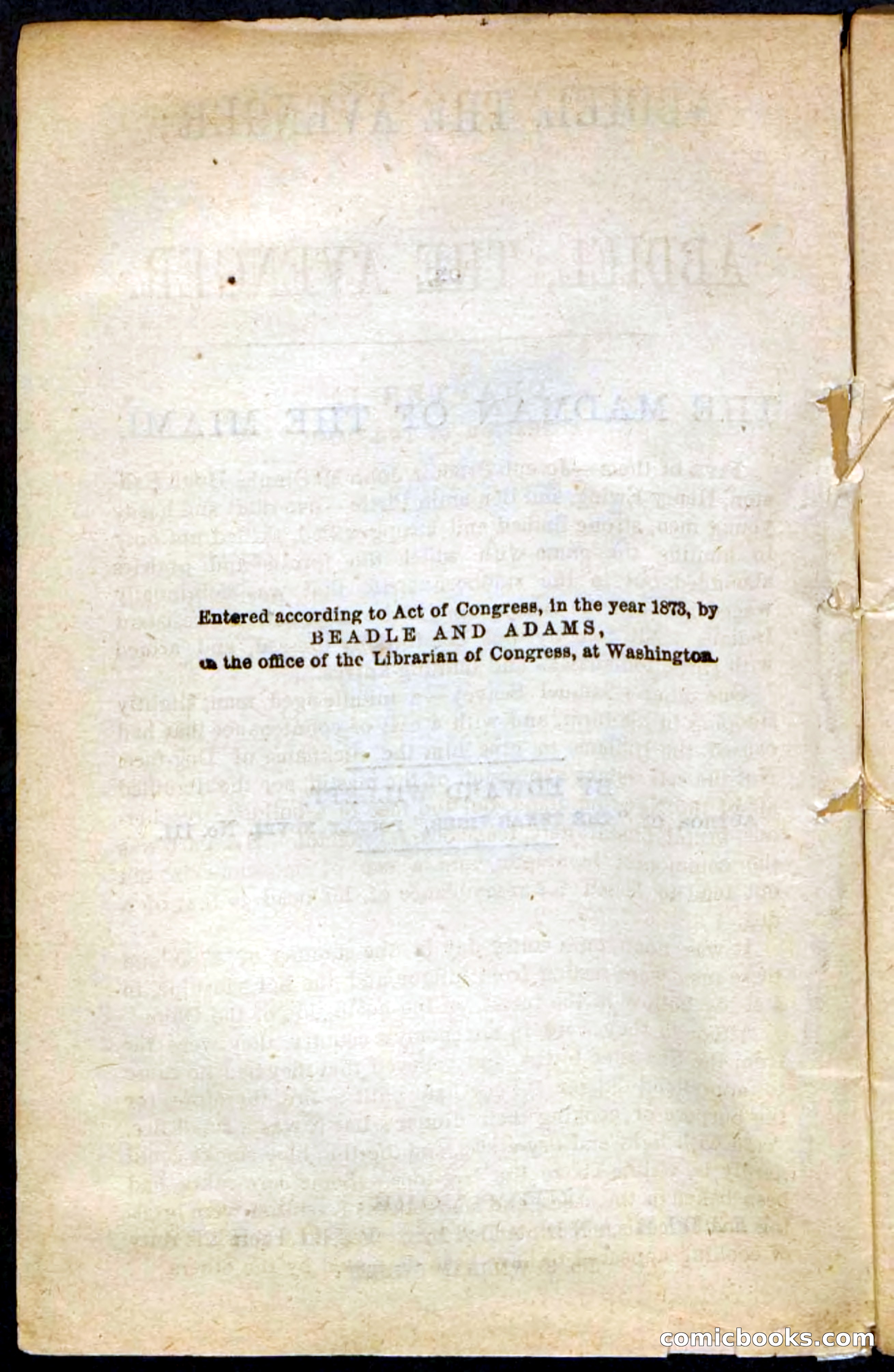 Beadle's Pocket Novels No. 117: Abdiel, the Avenger — page 4 of 100
