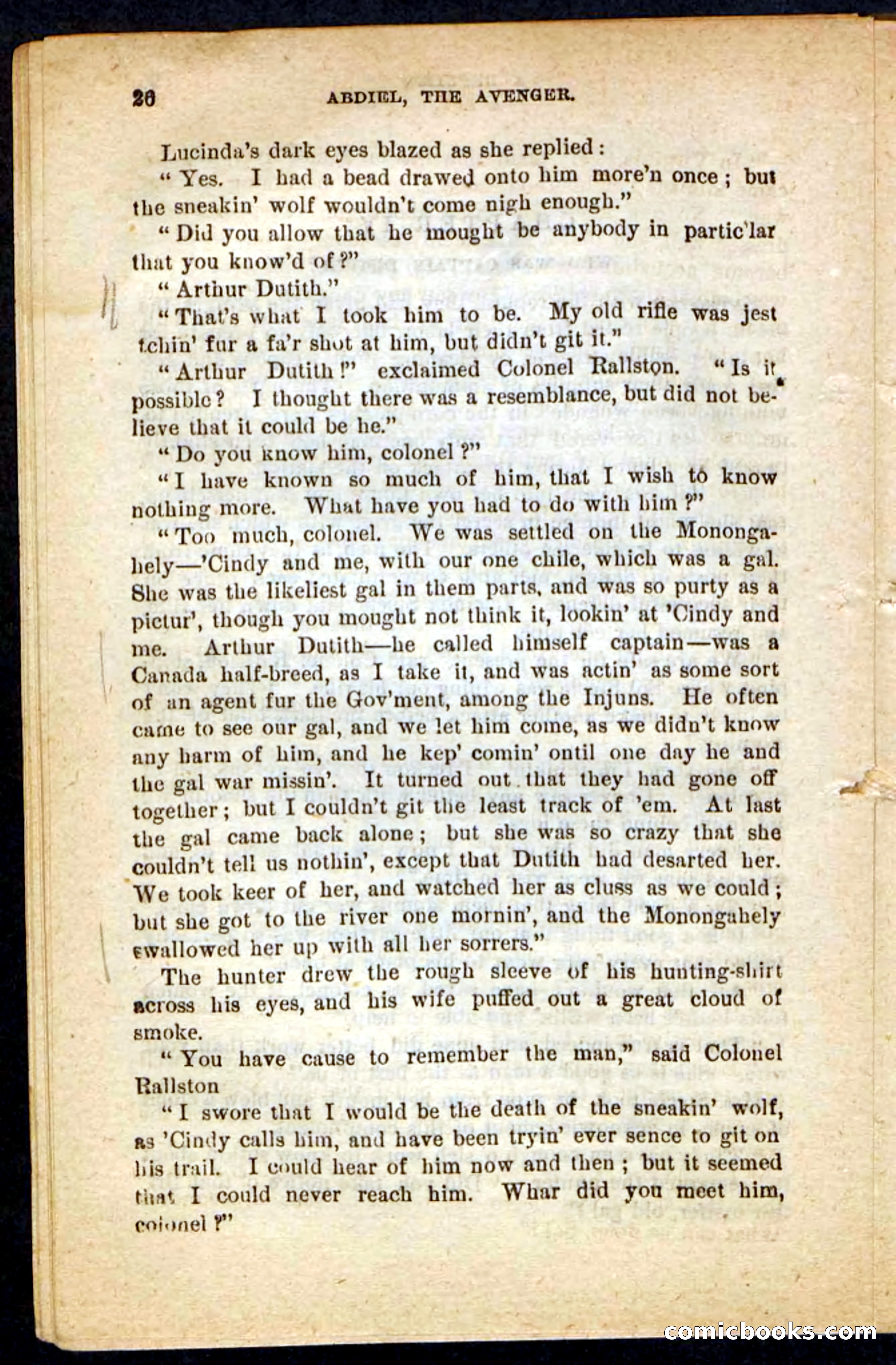 Beadle's Pocket Novels No. 117: Abdiel, the Avenger — page 22 of 100