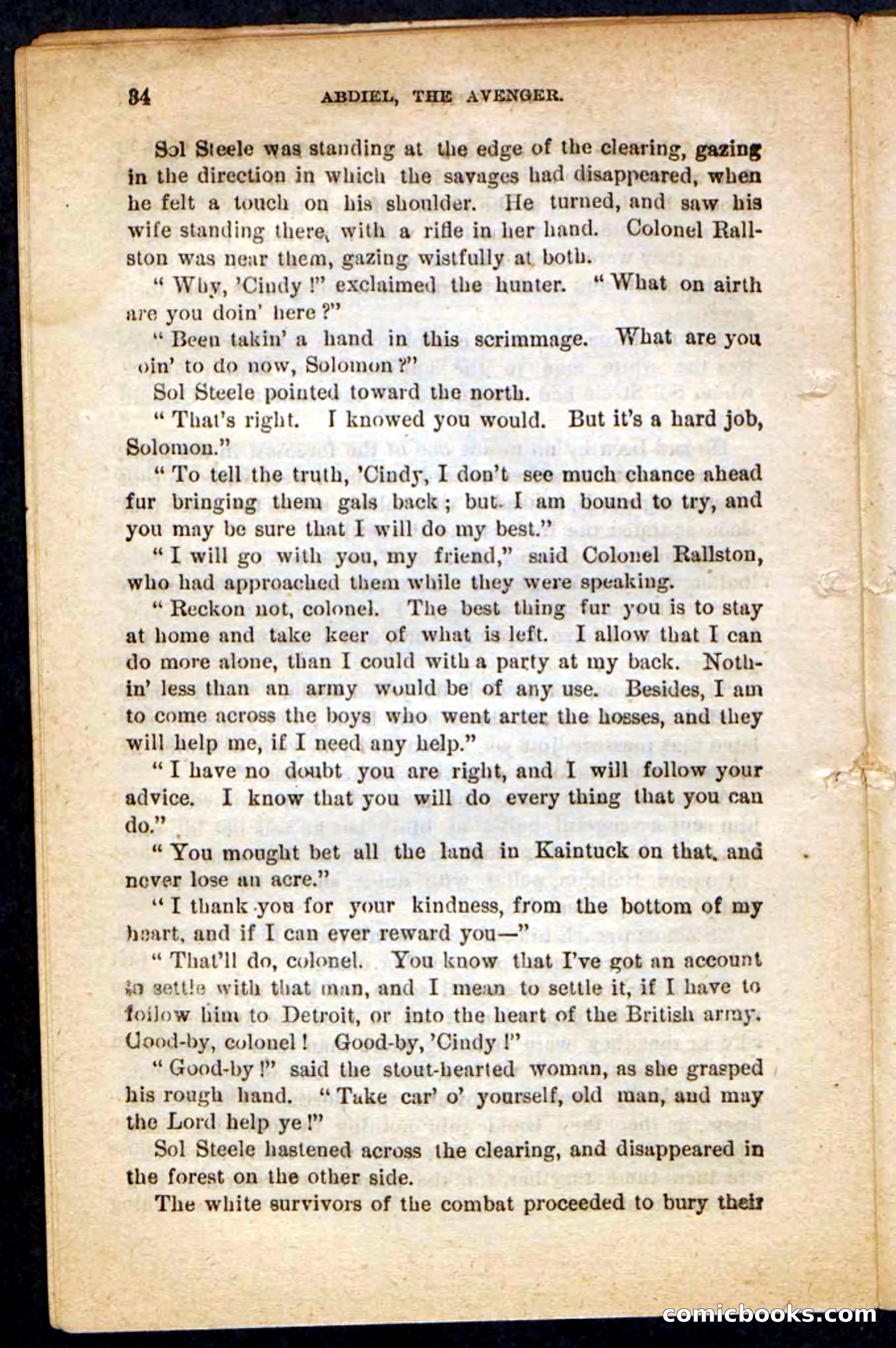 Beadle's Pocket Novels No. 117: Abdiel, the Avenger — page 30 of 100