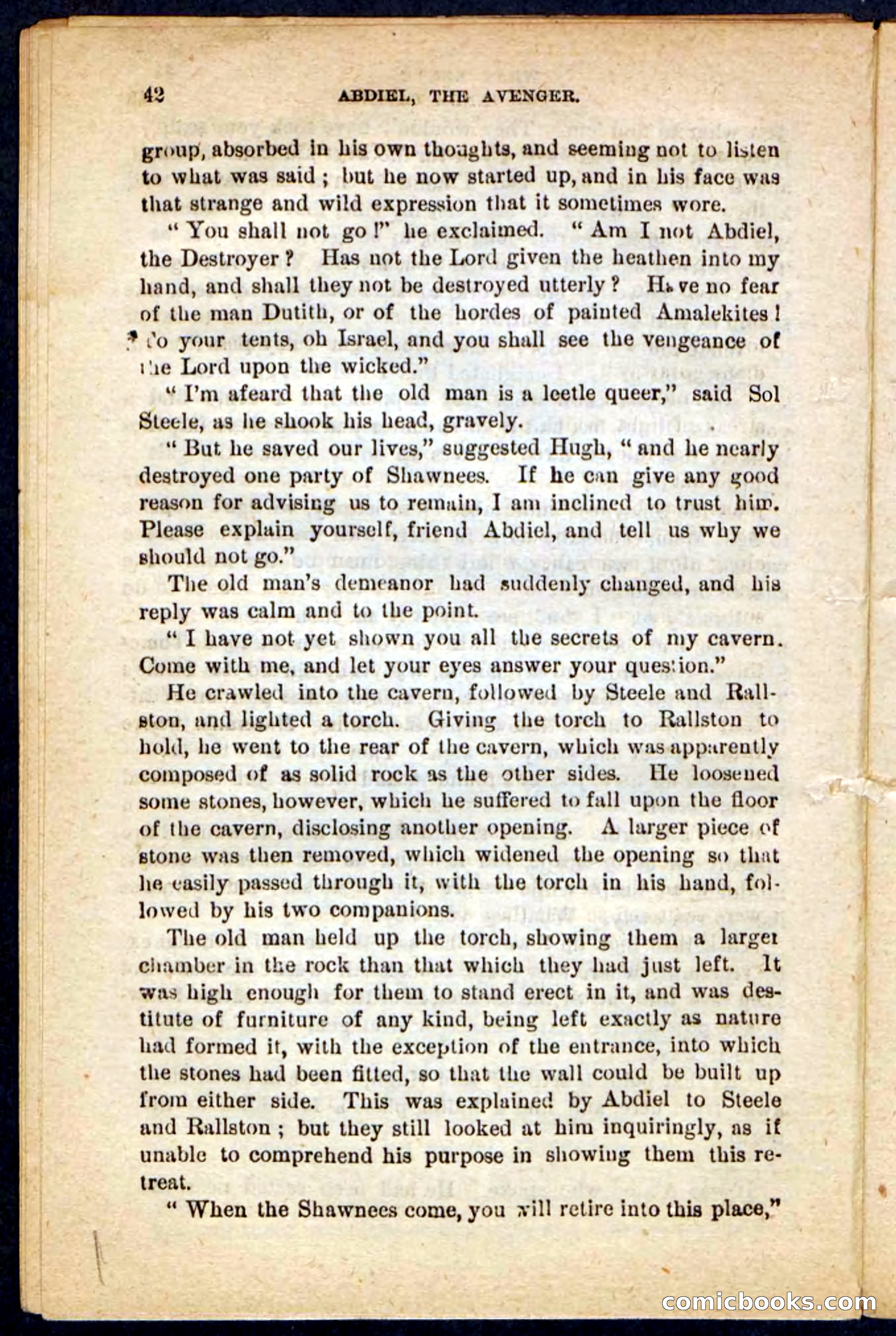 Beadle's Pocket Novels No. 117: Abdiel, the Avenger — page 38 of 100