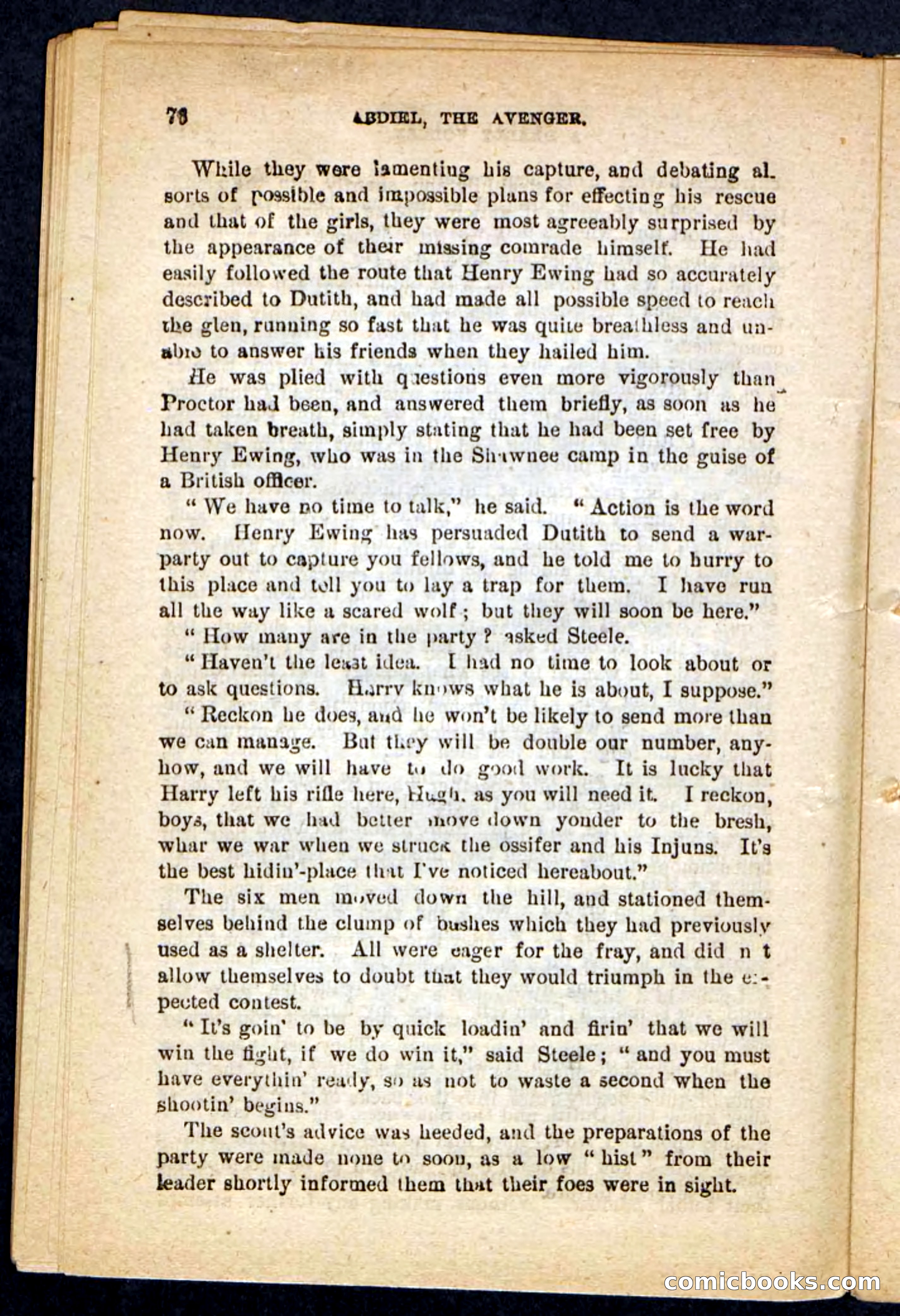 Beadle's Pocket Novels No. 117: Abdiel, the Avenger — page 72 of 100