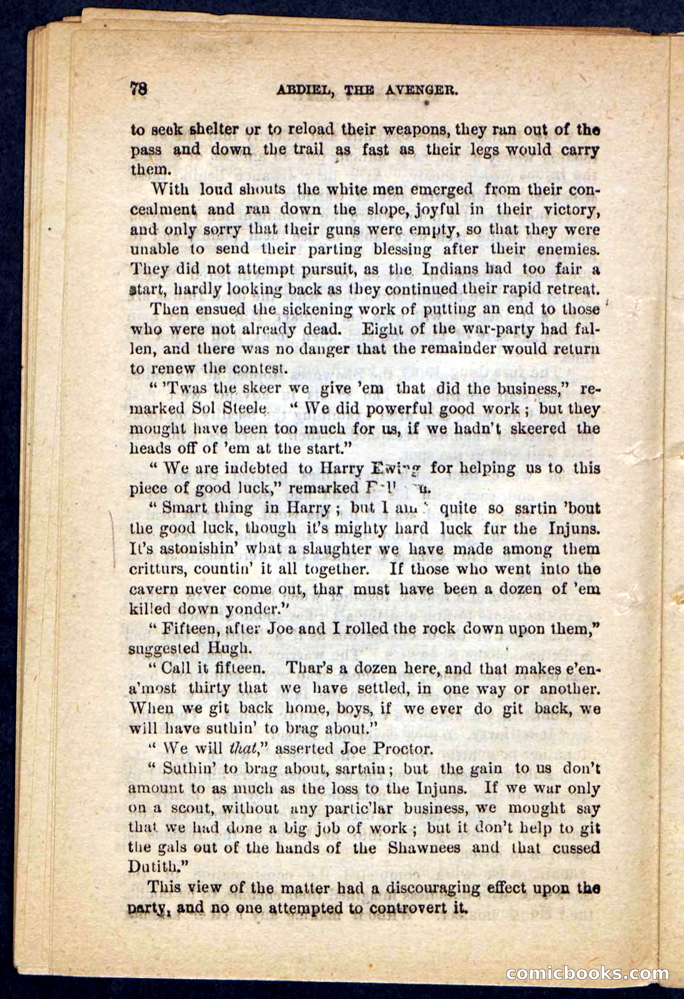 Beadle's Pocket Novels No. 117: Abdiel, the Avenger — page 74 of 100