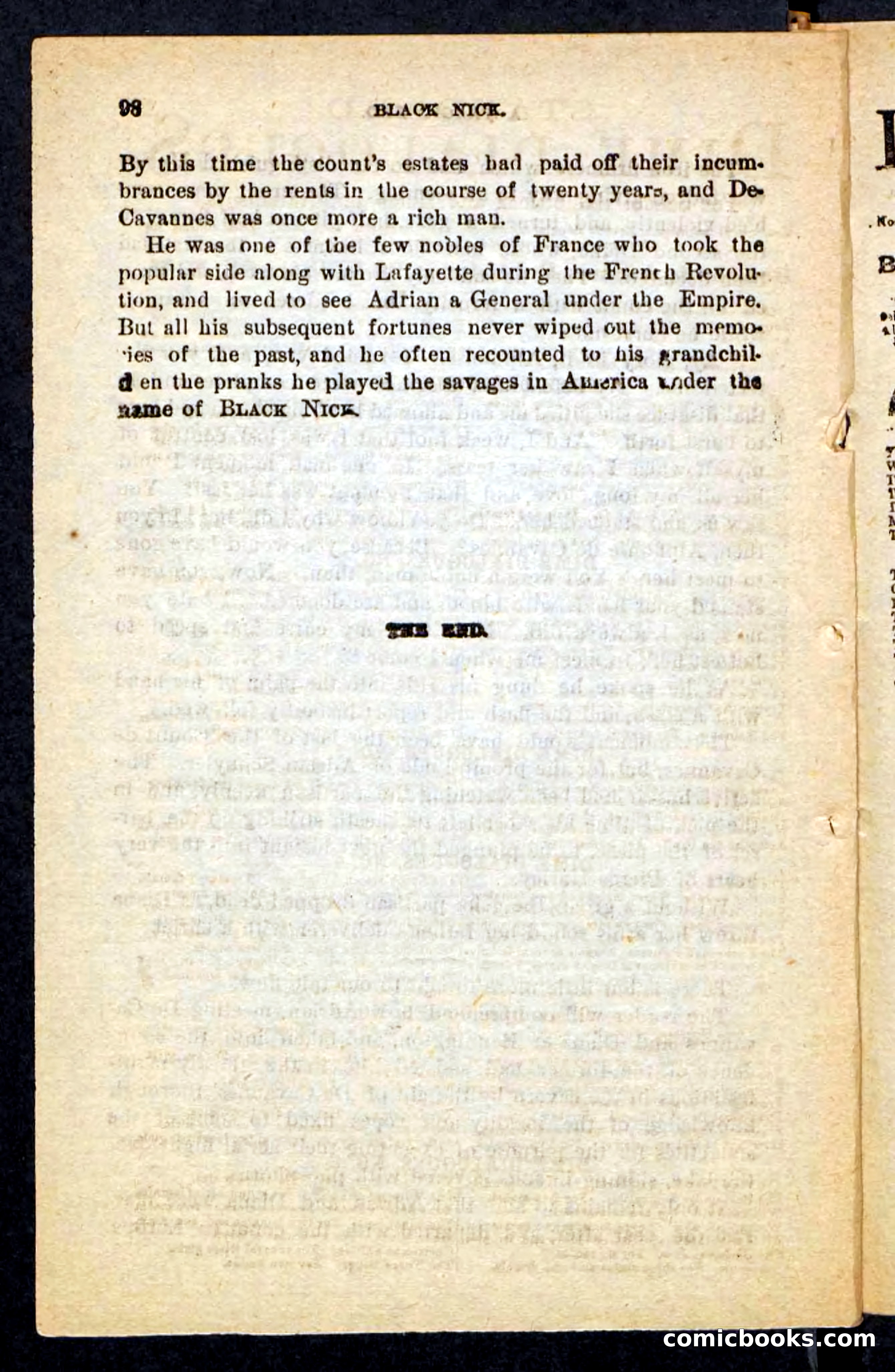 Beadle's Pocket Novels No. 121: Black Nick — page 94 of 100