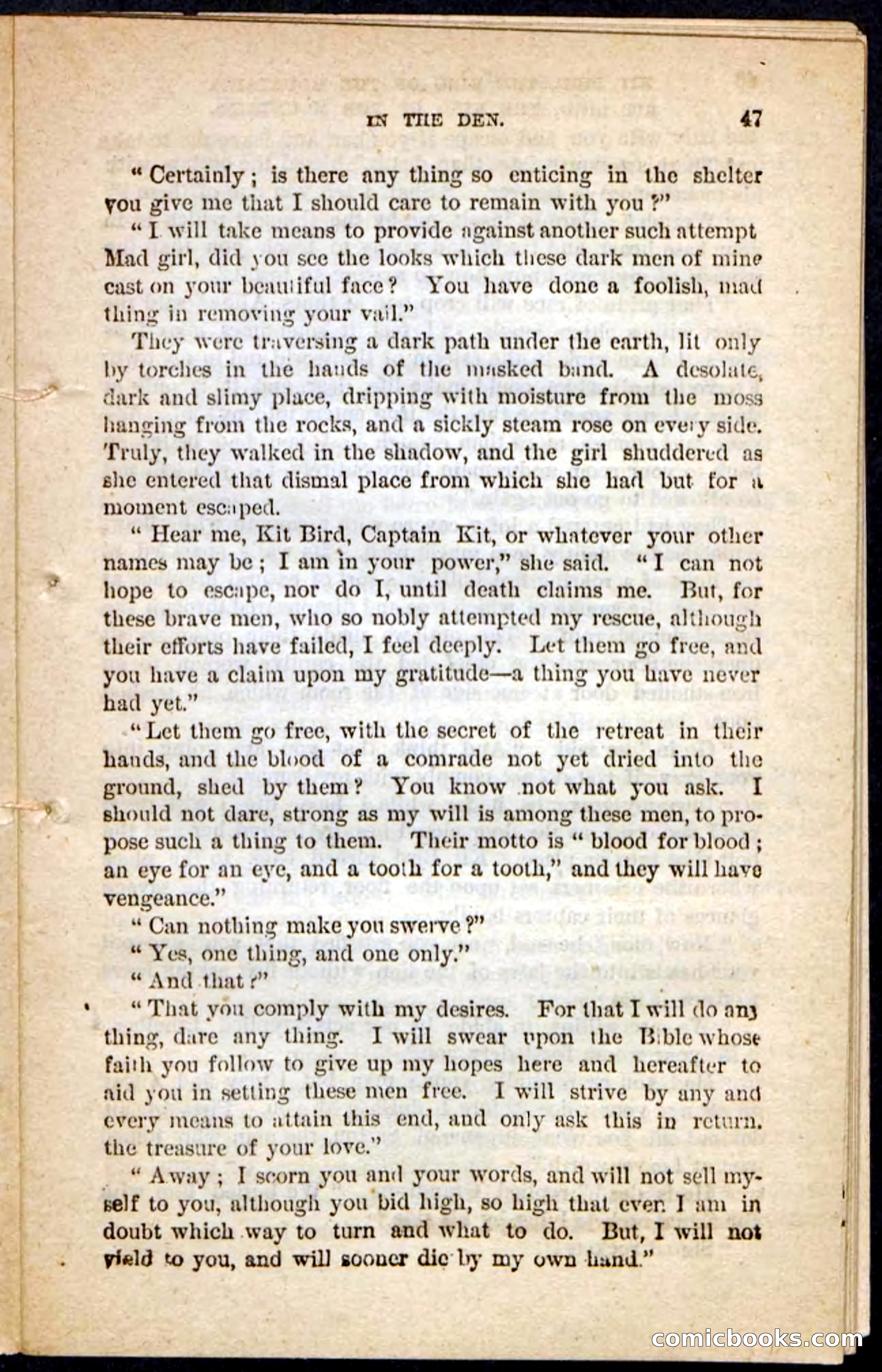 Kit Bird, Beadle's Pocket Novels No. 122 — page 43 of 100