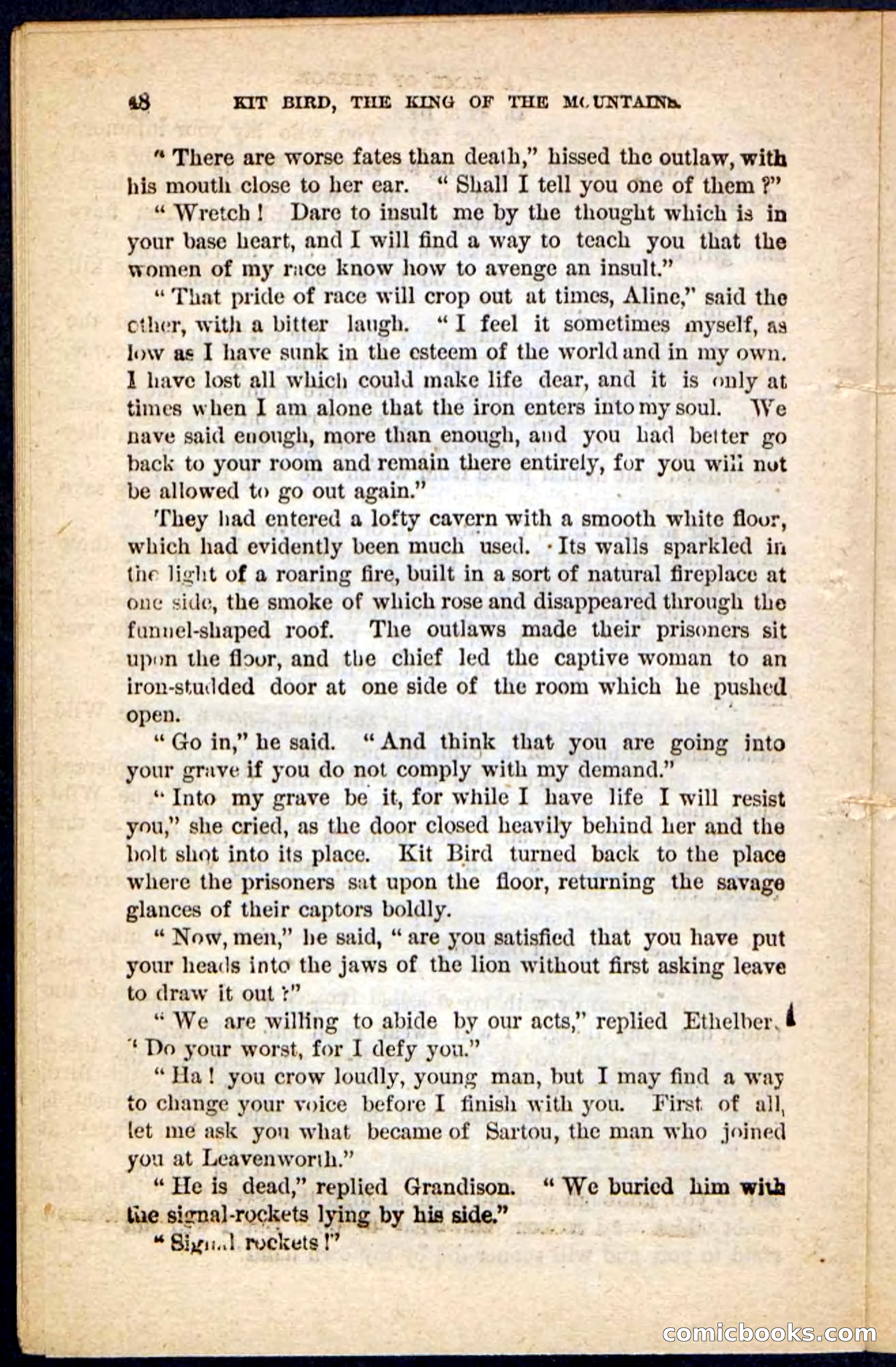 Kit Bird, Beadle's Pocket Novels No. 122 — page 44 of 100