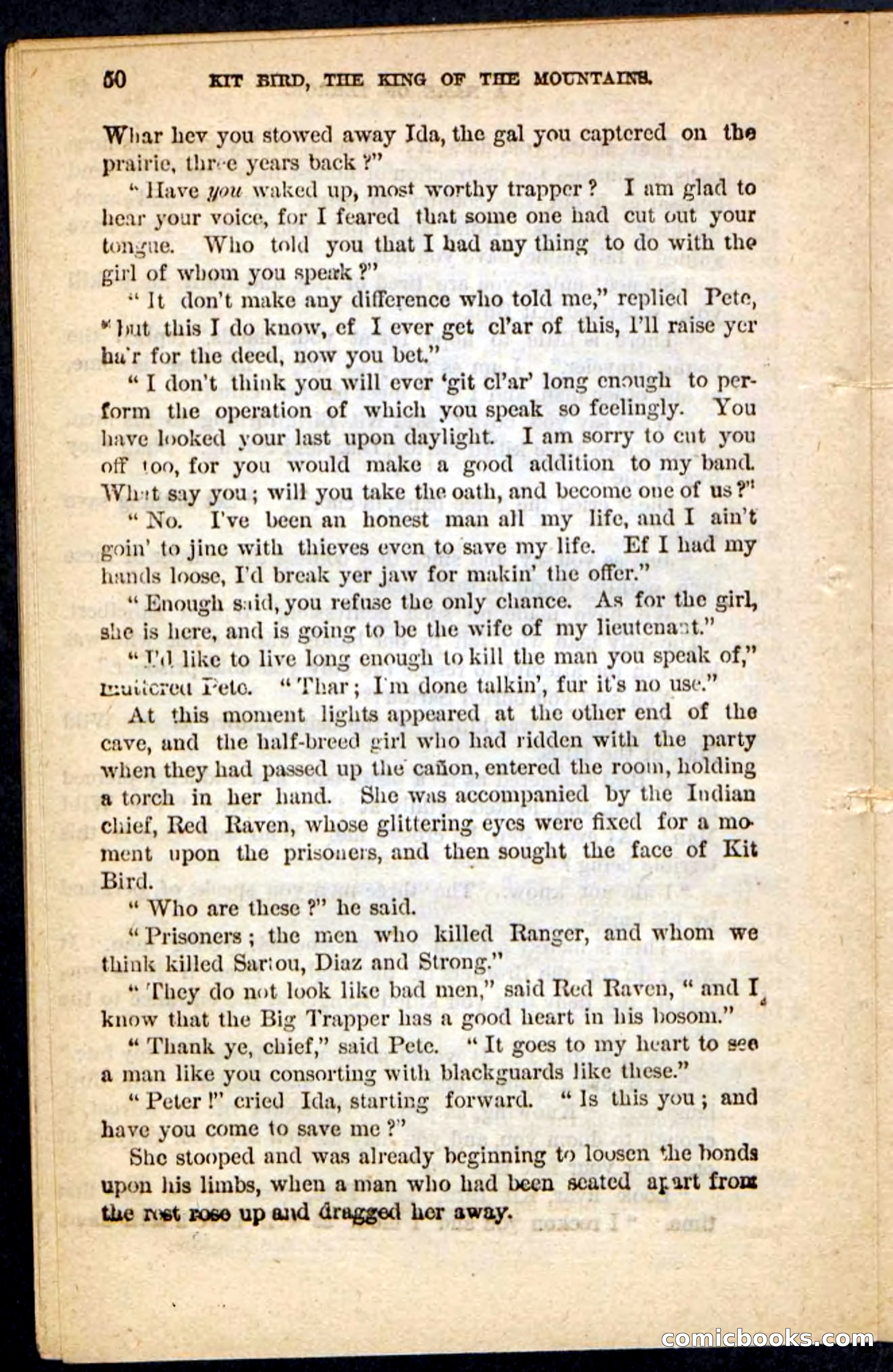 Kit Bird, Beadle's Pocket Novels No. 122 — page 46 of 100