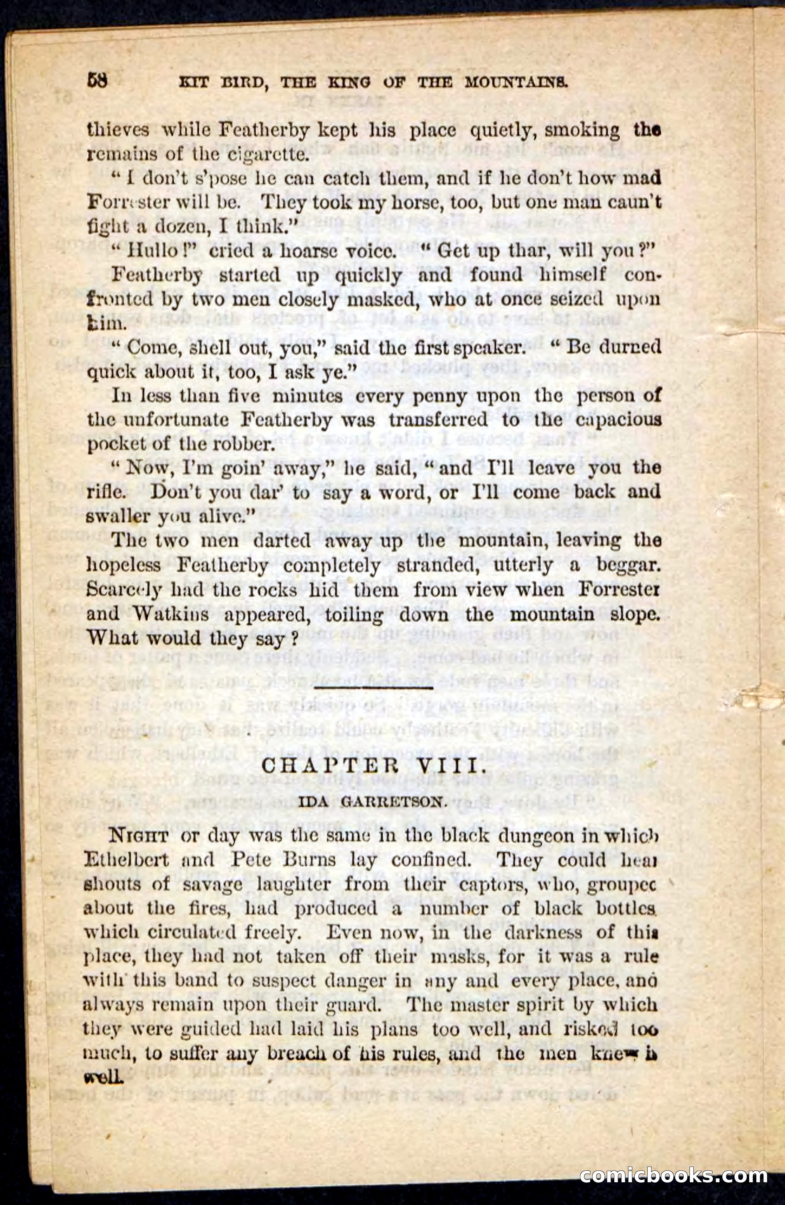 Kit Bird, Beadle's Pocket Novels No. 122 — page 54 of 100