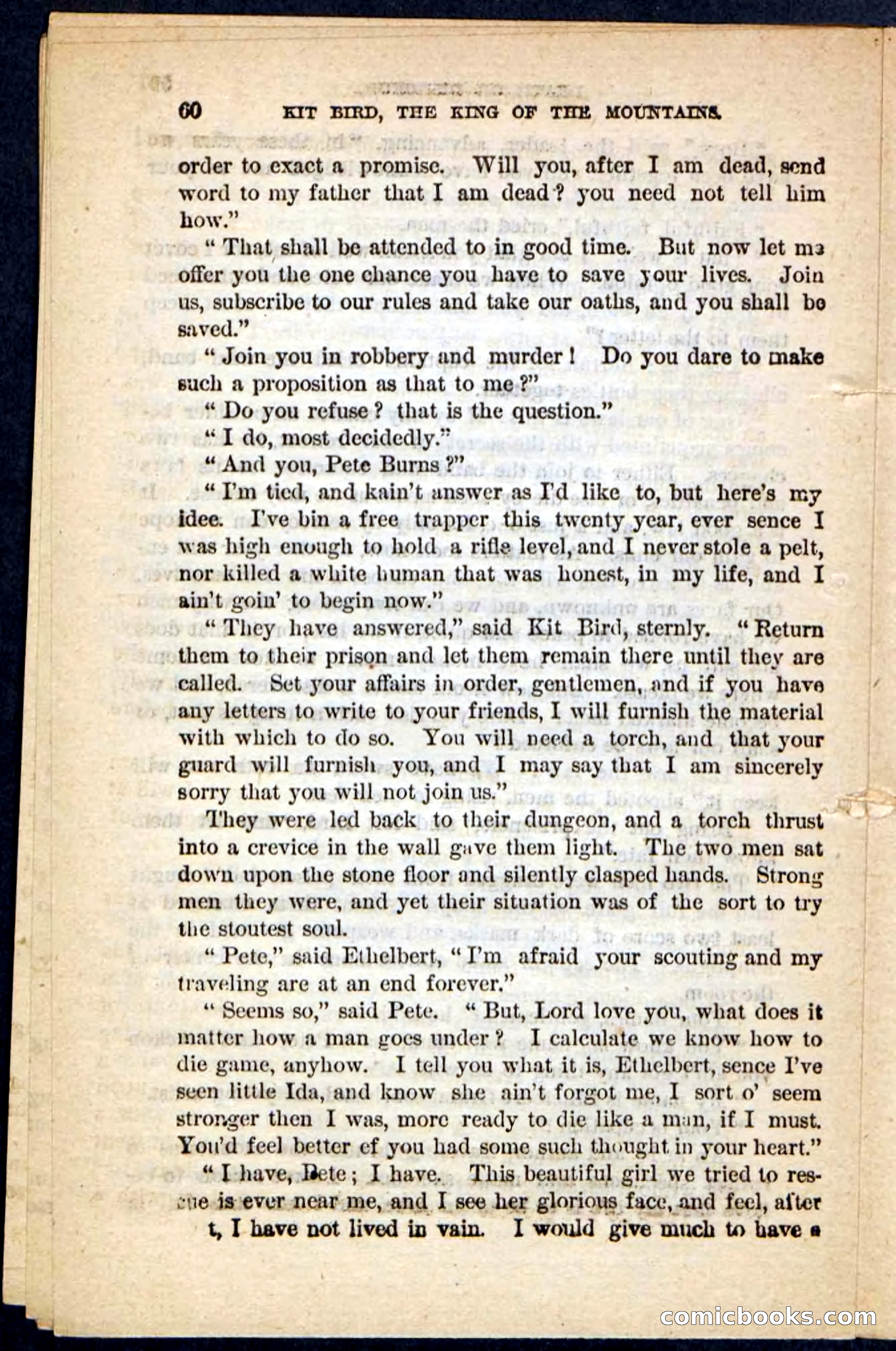 Kit Bird, Beadle's Pocket Novels No. 122 — page 56 of 100