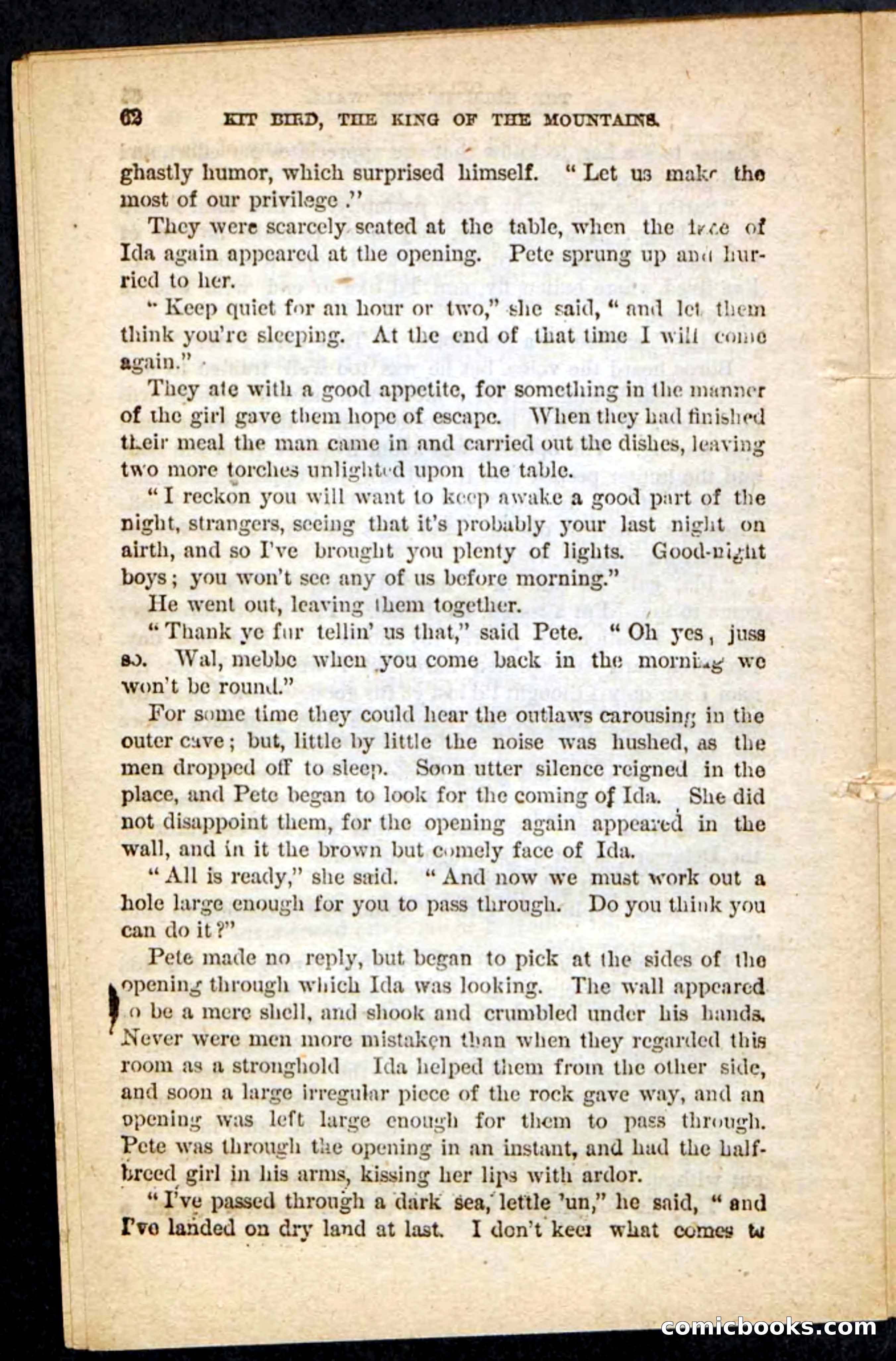 Kit Bird, Beadle's Pocket Novels No. 122 — page 58 of 100