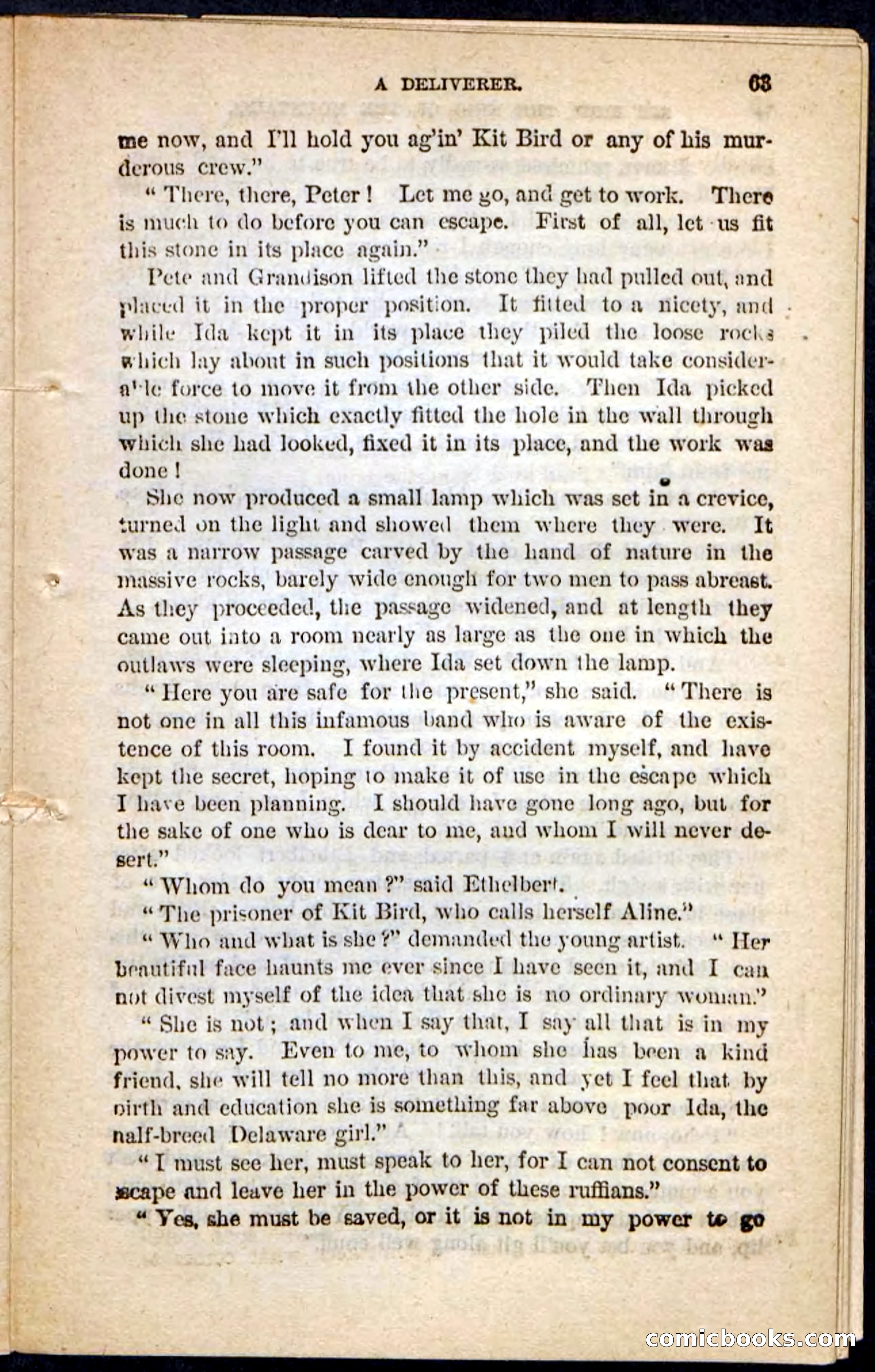 Kit Bird, Beadle's Pocket Novels No. 122 — page 59 of 100