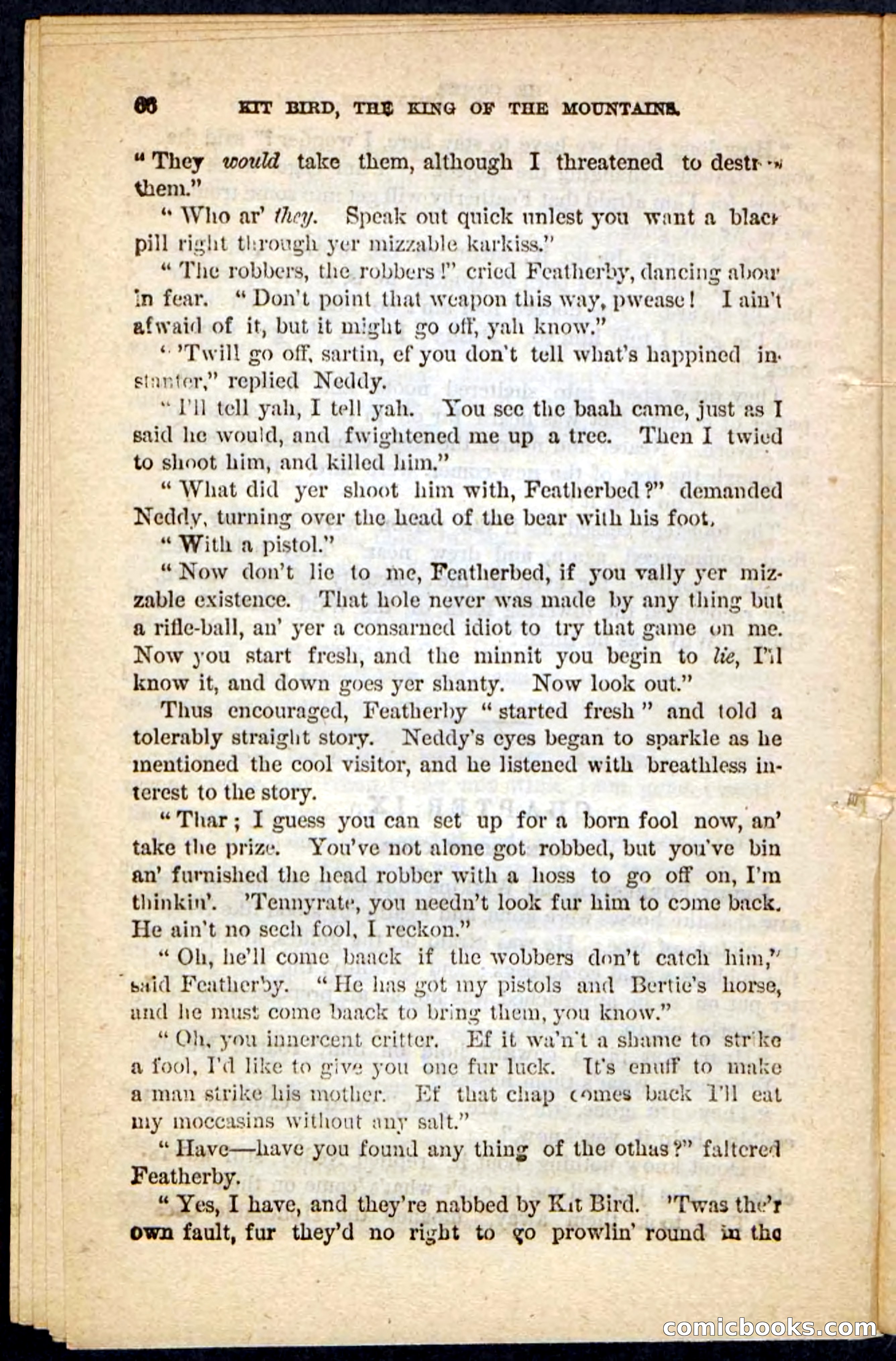 Kit Bird, Beadle's Pocket Novels No. 122 — page 62 of 100