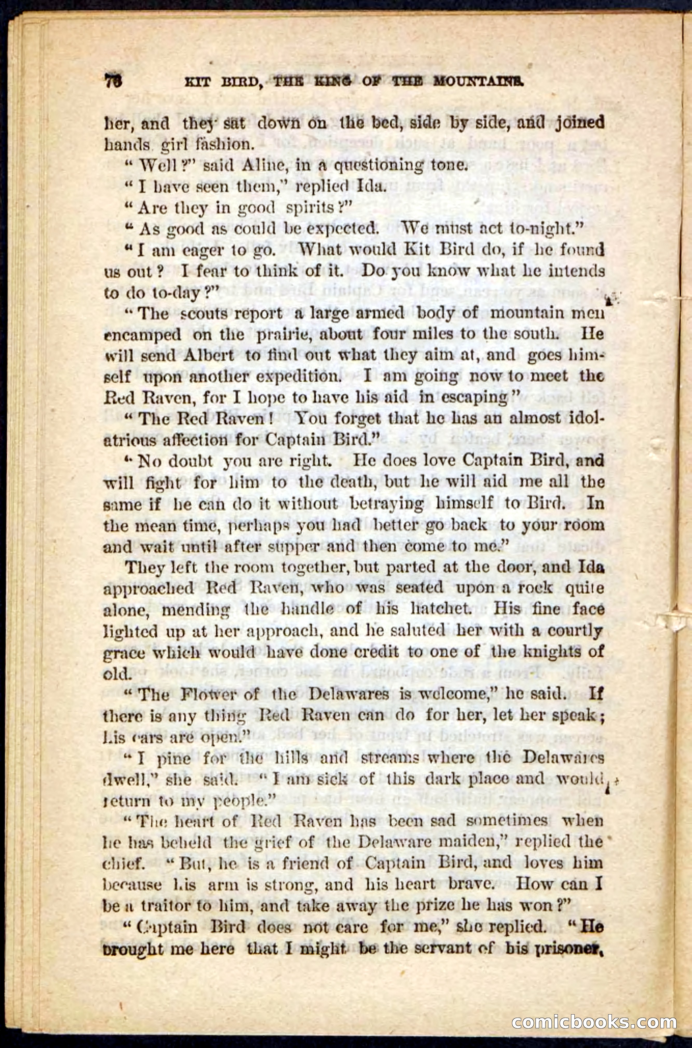 Kit Bird, Beadle's Pocket Novels No. 122 — page 72 of 100