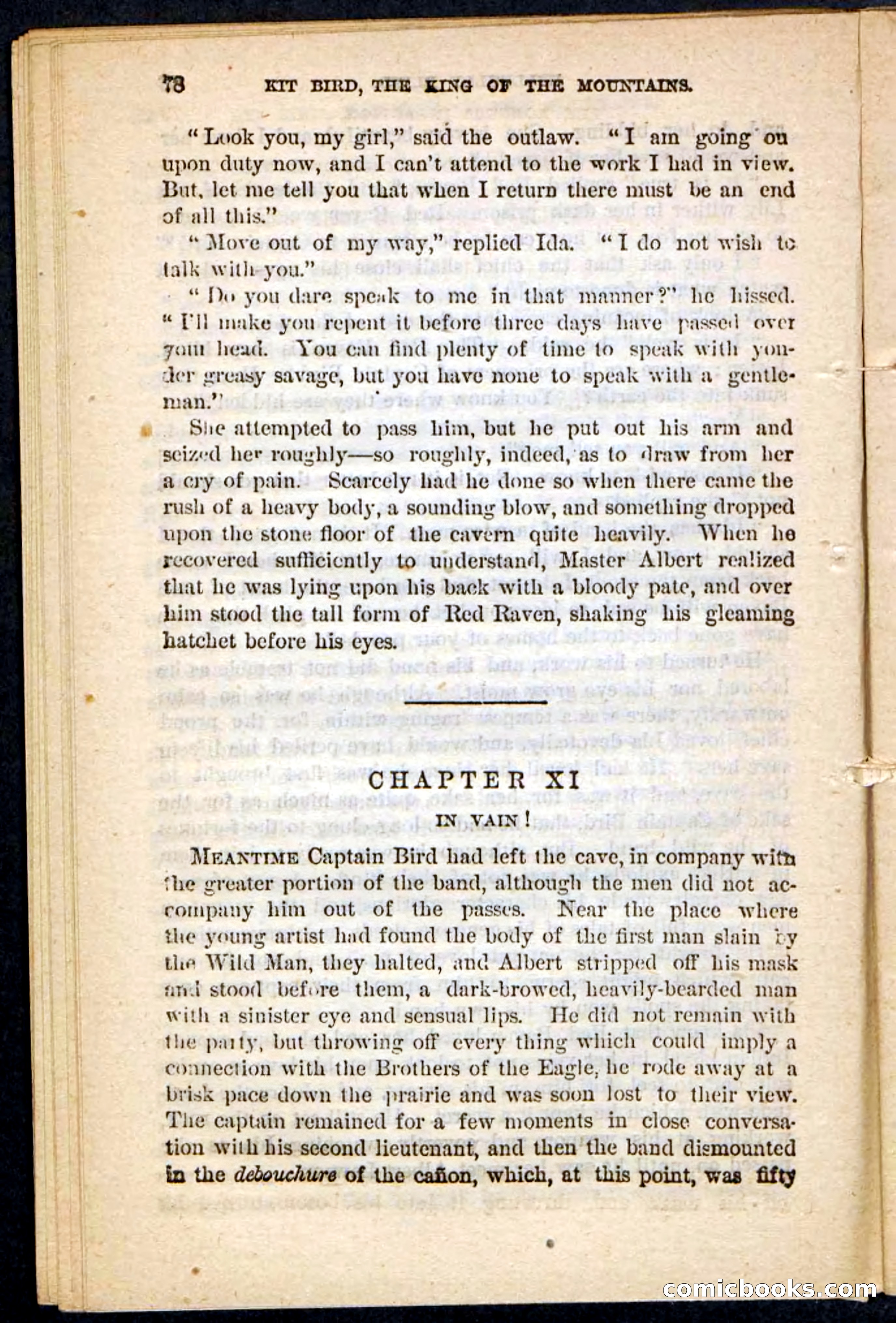 Kit Bird, Beadle's Pocket Novels No. 122 — page 74 of 100
