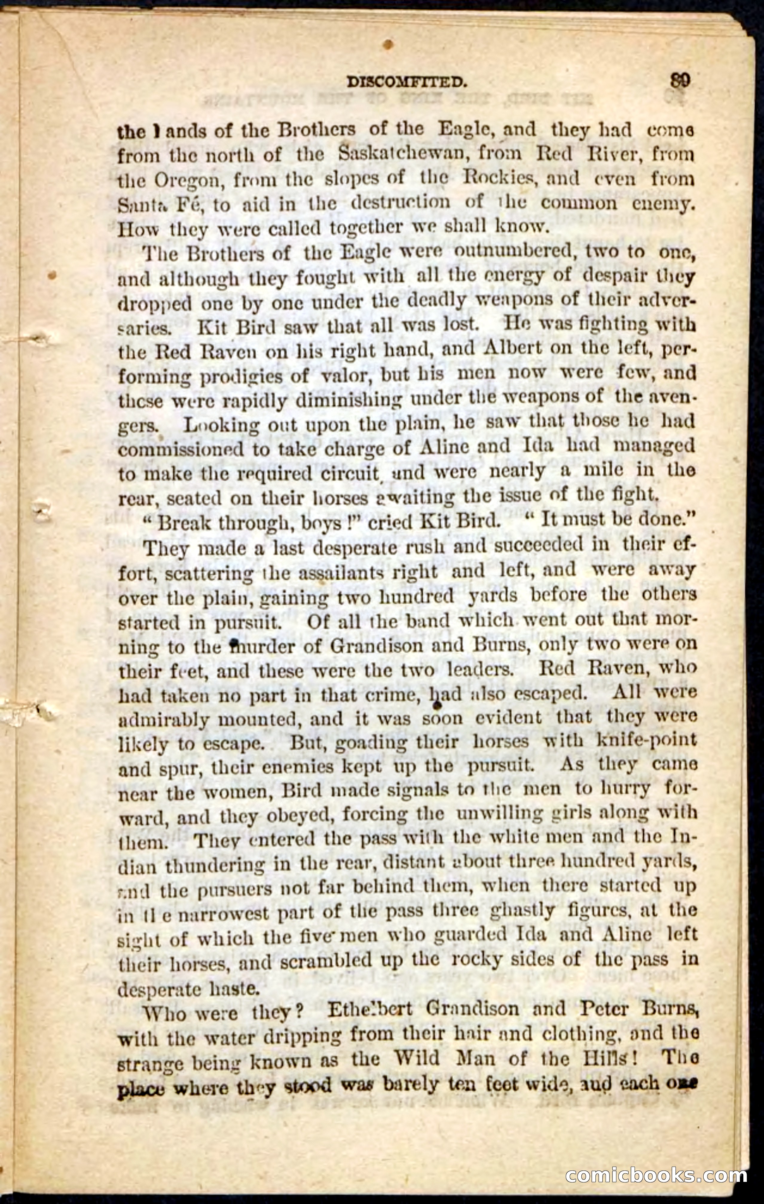 Kit Bird, Beadle's Pocket Novels No. 122 — page 85 of 100