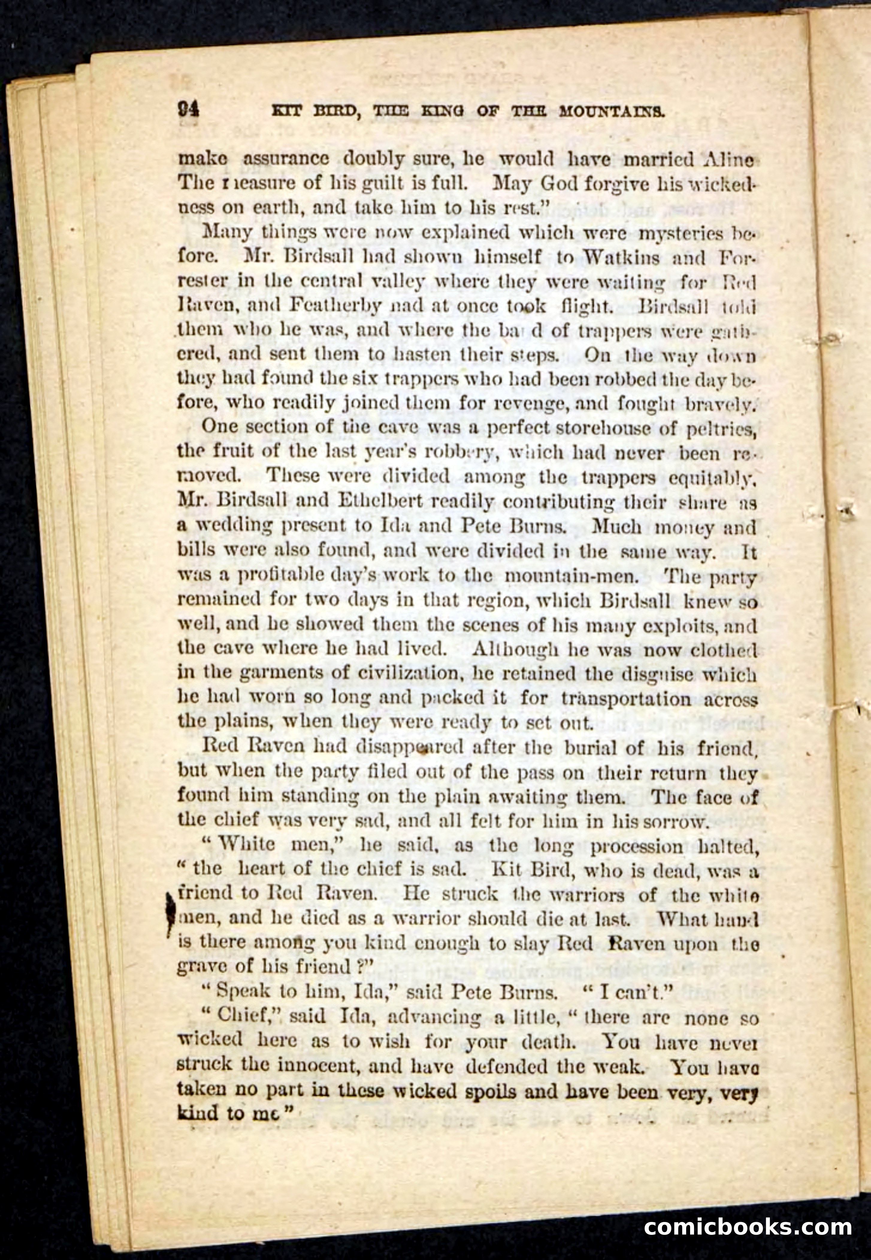 Kit Bird, Beadle's Pocket Novels No. 122 — page 90 of 100