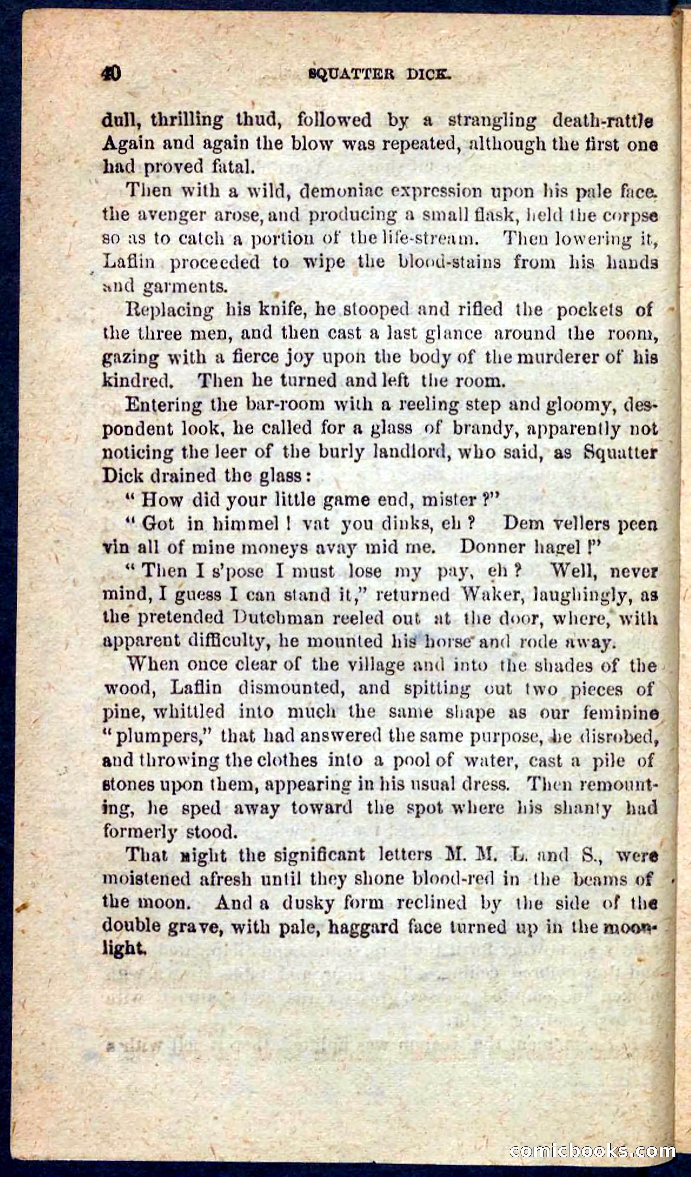 Beadle's Pocket Novels No. 128: Squatter Dick — page 36 of 100
