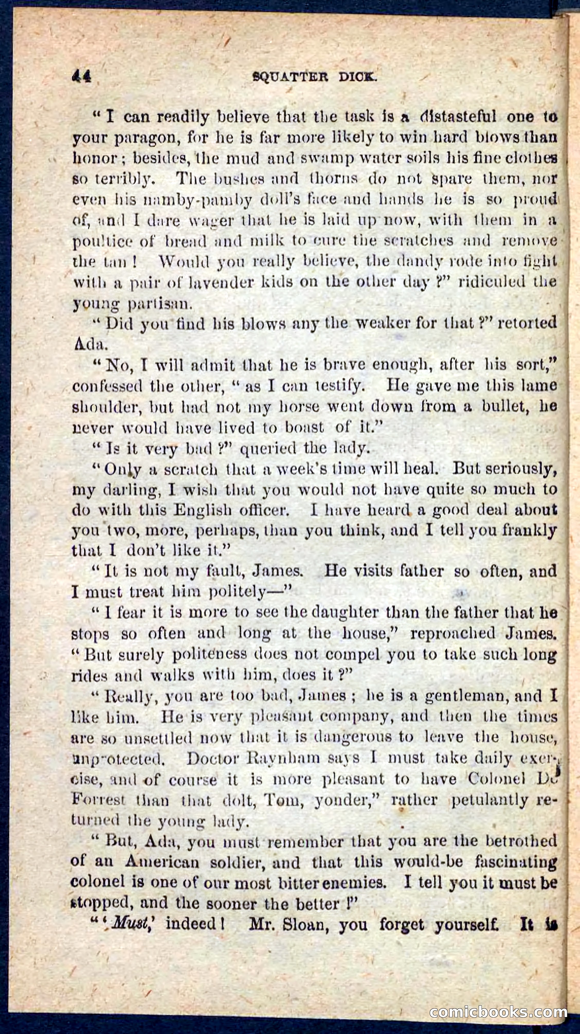 Beadle's Pocket Novels No. 128: Squatter Dick — page 40 of 100