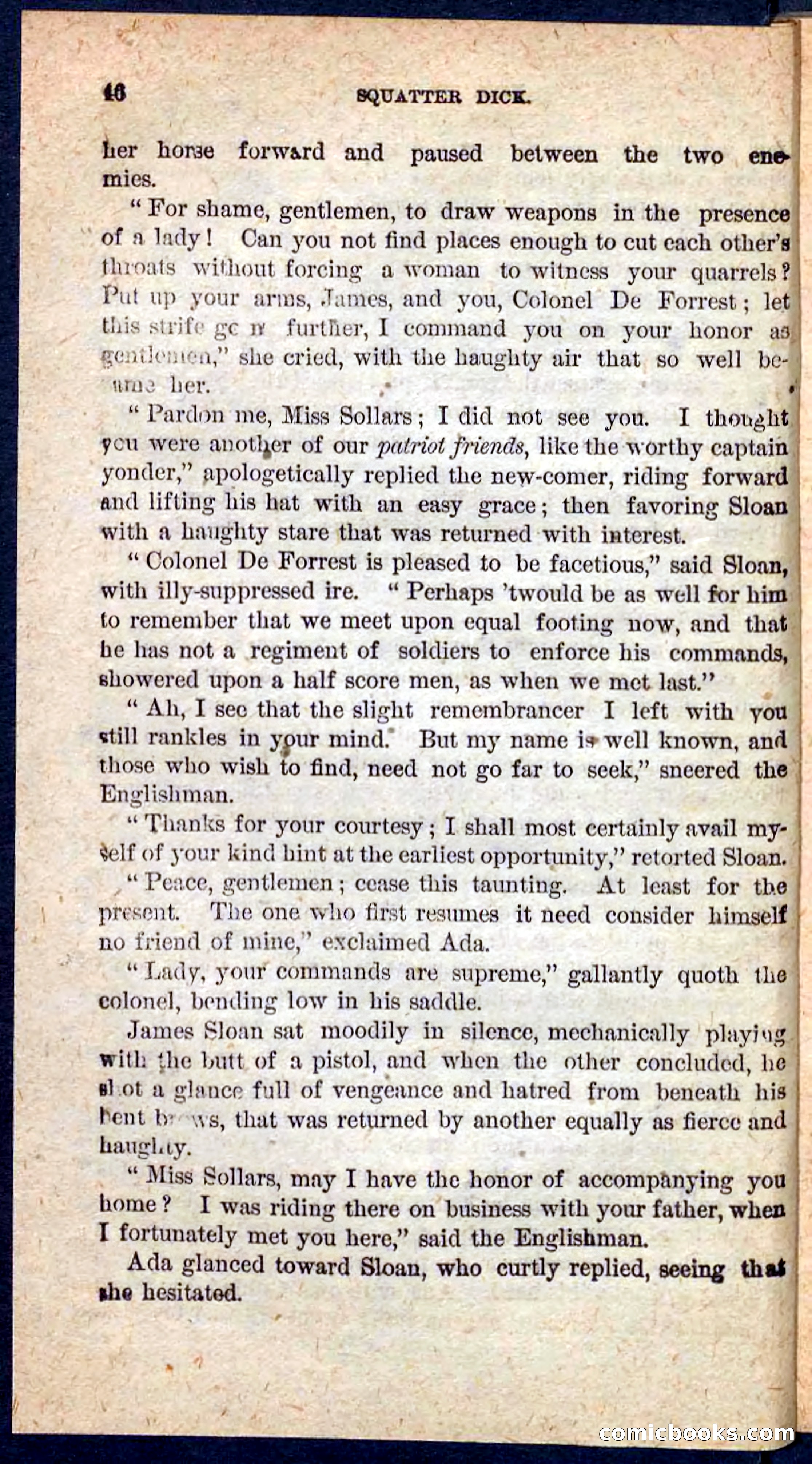 Beadle's Pocket Novels No. 128: Squatter Dick — page 42 of 100