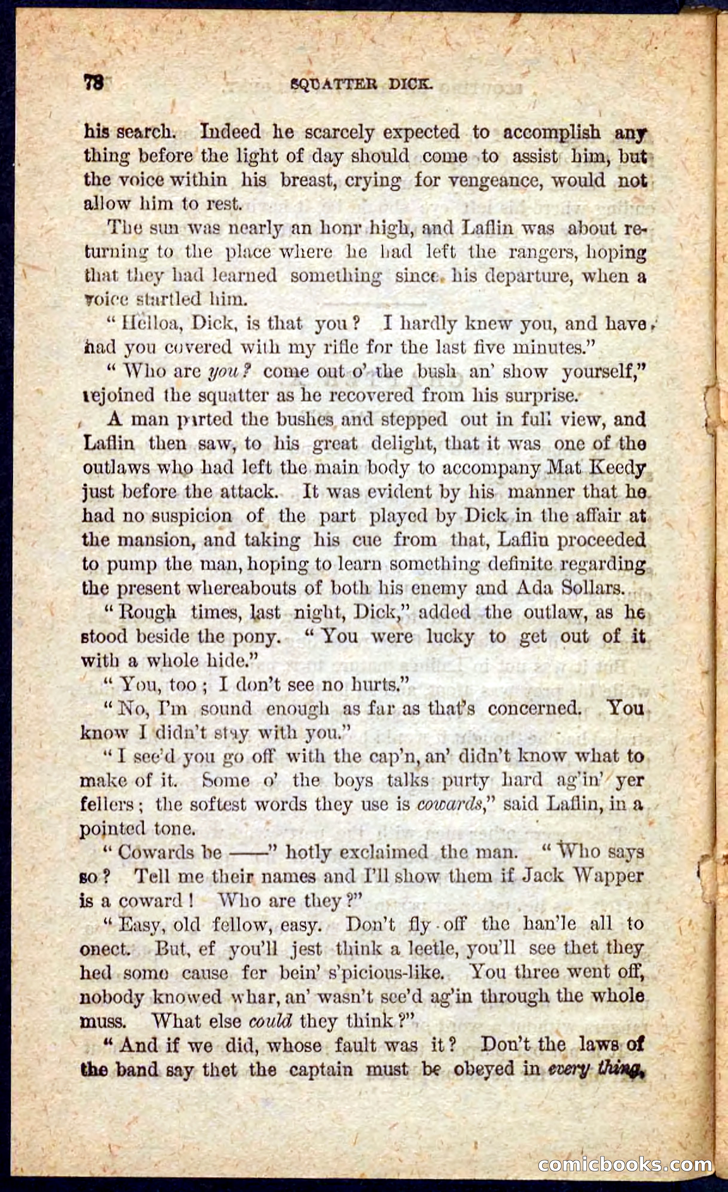 Beadle's Pocket Novels No. 128: Squatter Dick — page 74 of 100