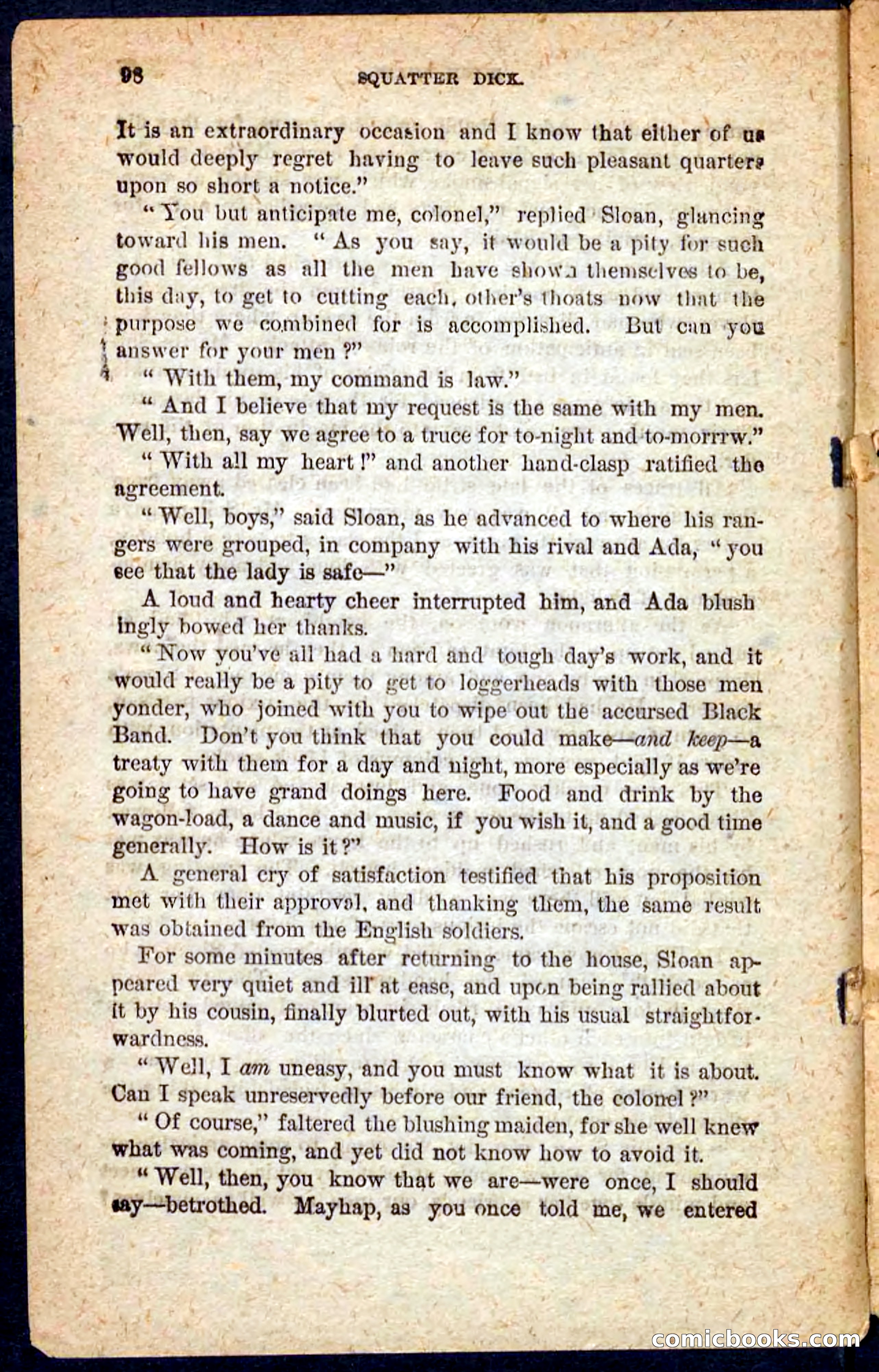 Beadle's Pocket Novels No. 128: Squatter Dick — page 94 of 100