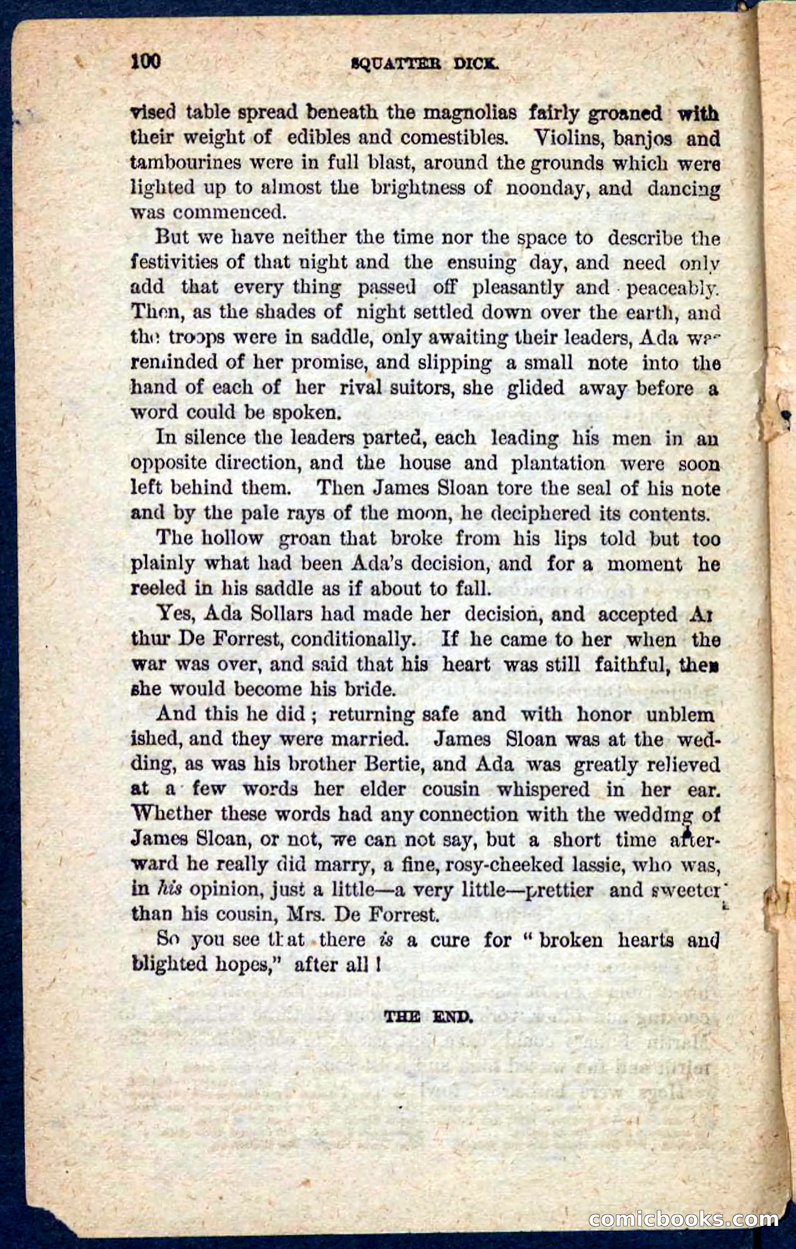 Beadle's Pocket Novels No. 128: Squatter Dick — page 96 of 100