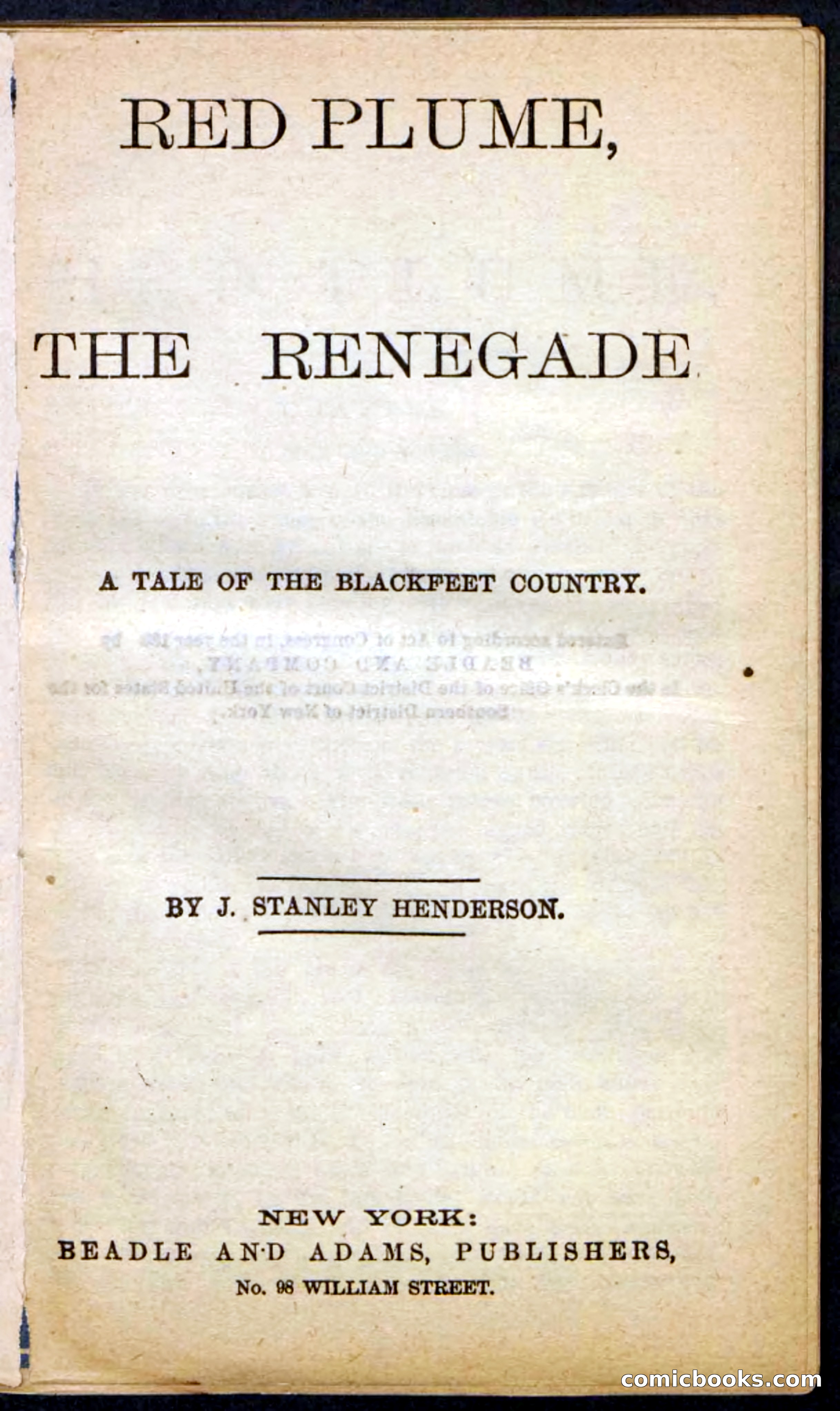 Beadle's Pocket Novels No. 131: Red Plume — page 3 of 98