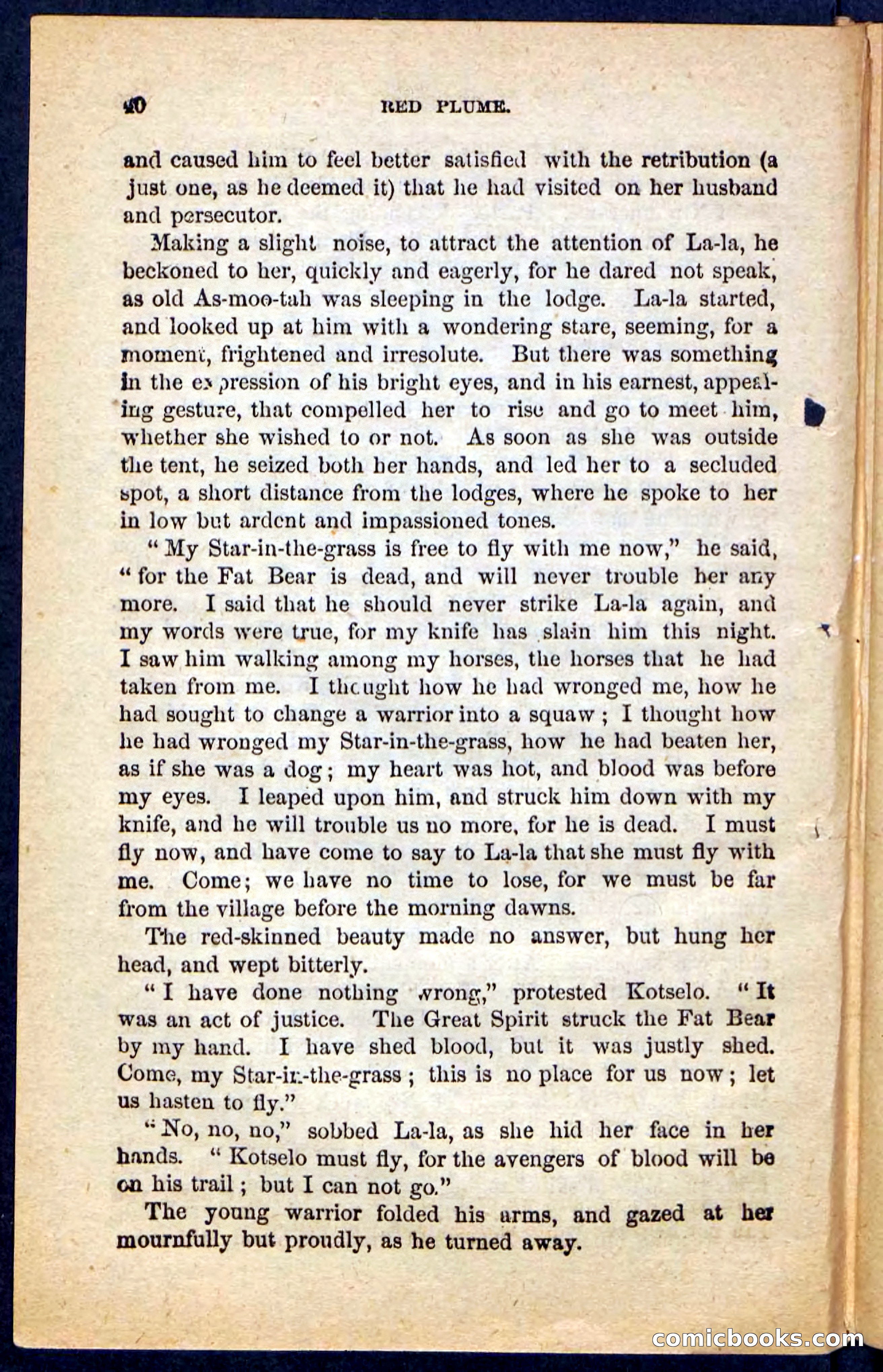Beadle's Pocket Novels No. 131: Red Plume — page 36 of 98