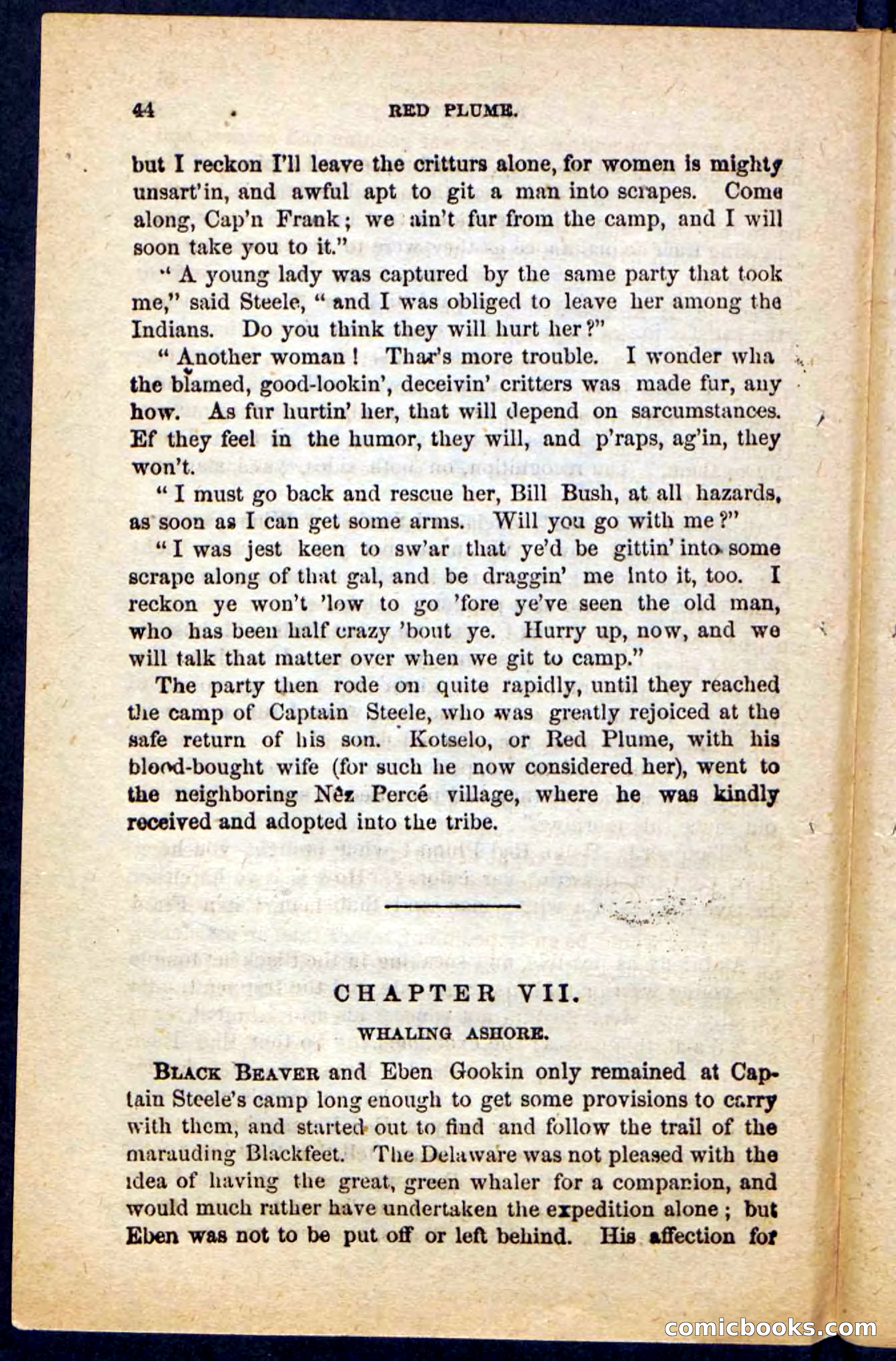 Beadle's Pocket Novels No. 131: Red Plume — page 40 of 98