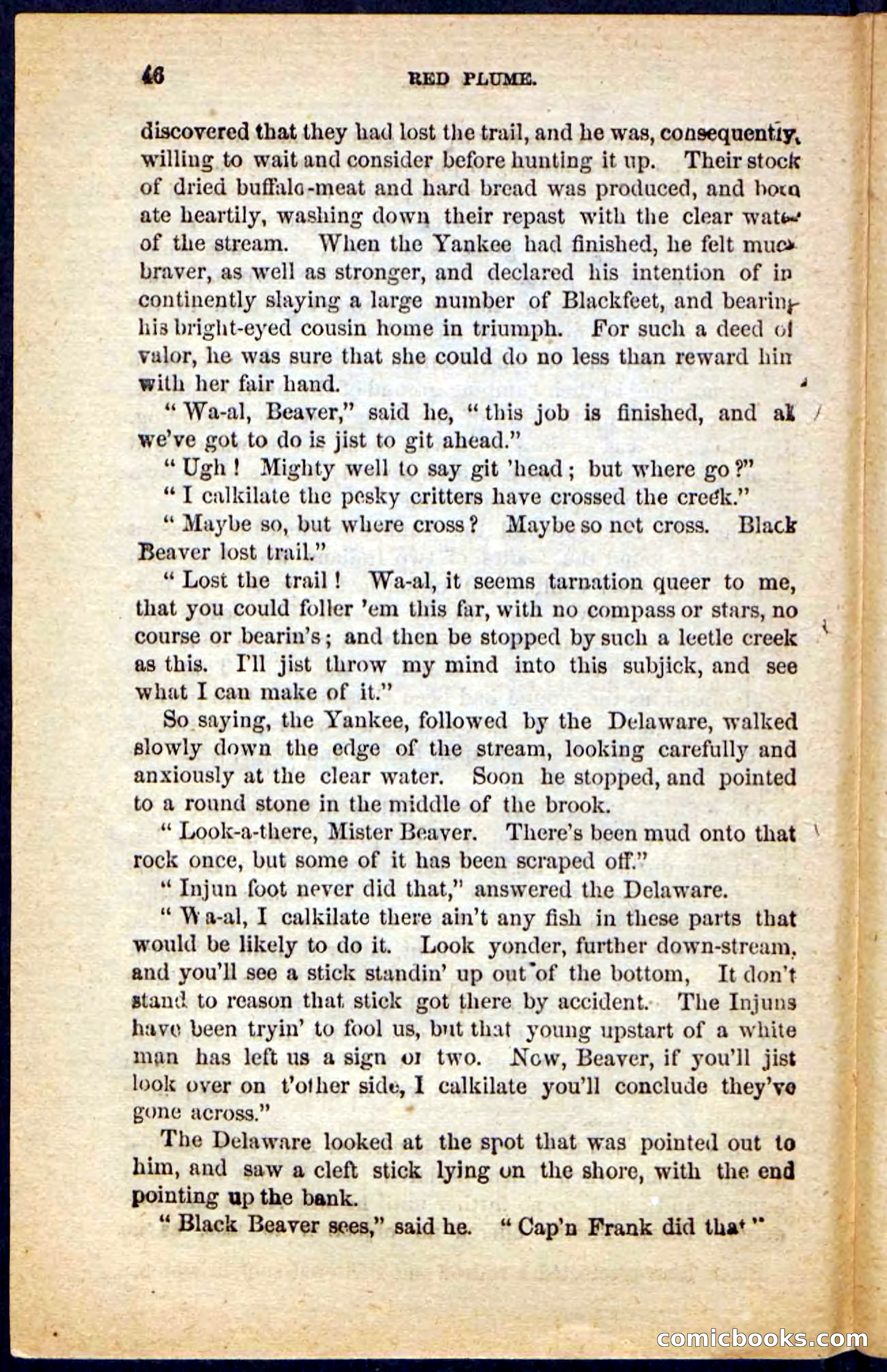 Beadle's Pocket Novels No. 131: Red Plume — page 42 of 98