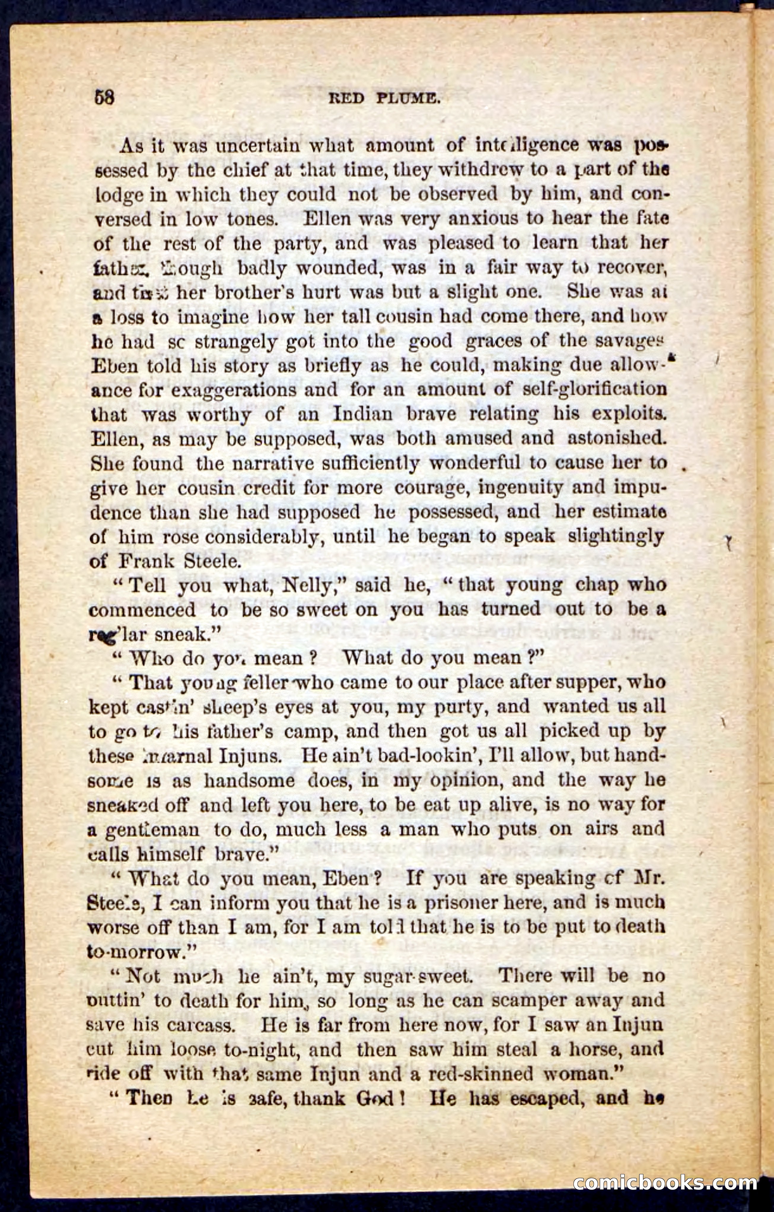 Beadle's Pocket Novels No. 131: Red Plume — page 54 of 98