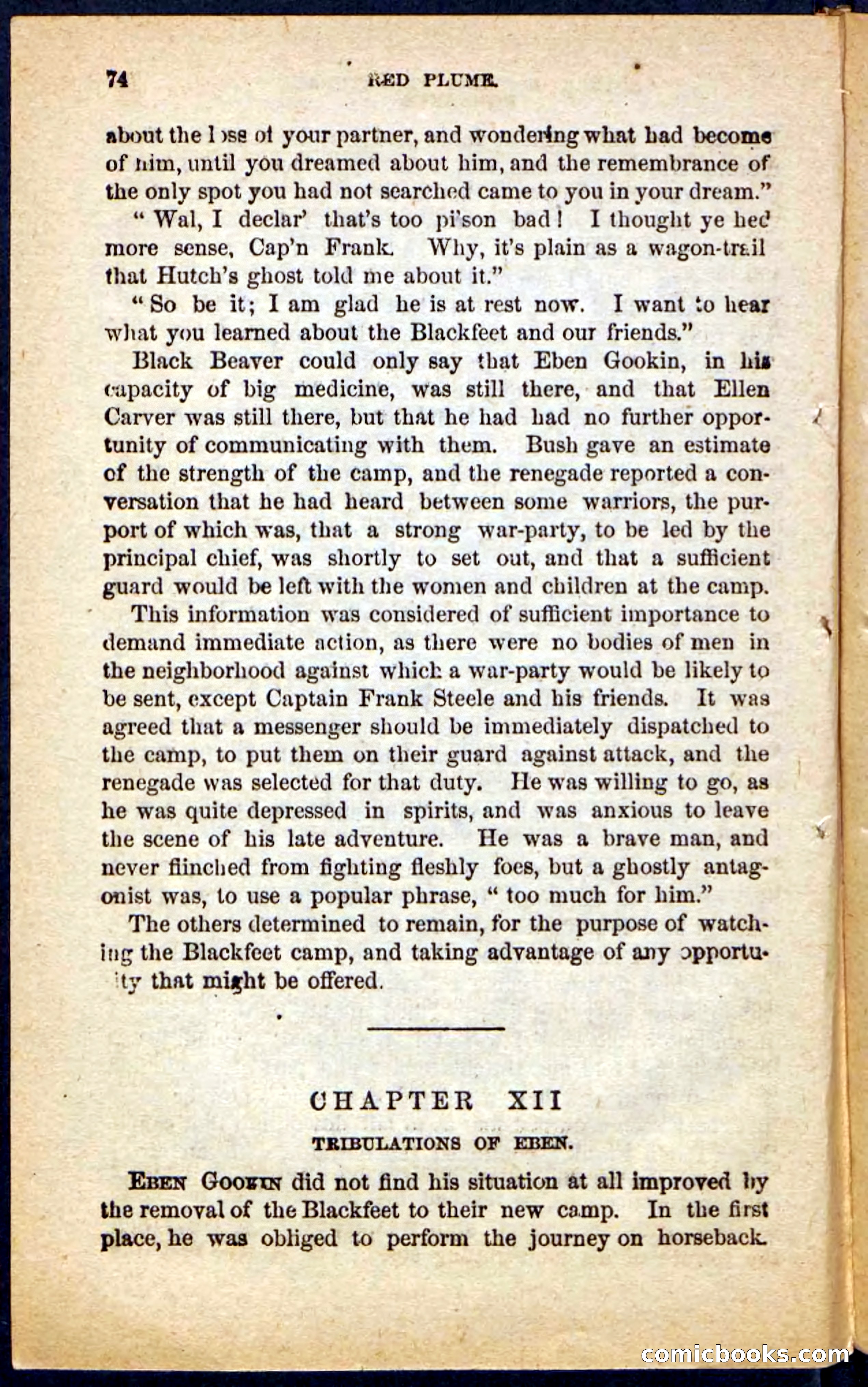 Beadle's Pocket Novels No. 131: Red Plume — page 70 of 98