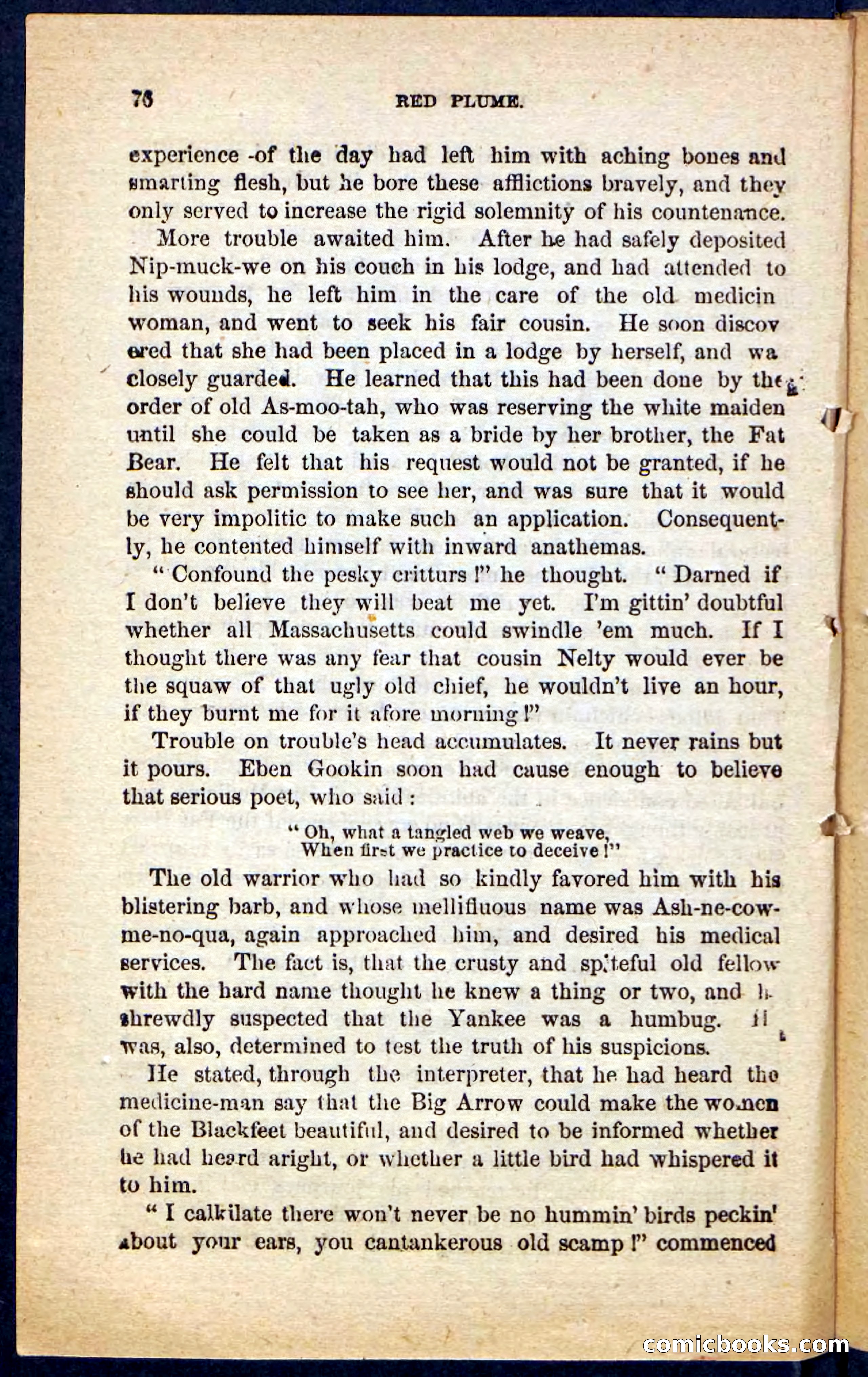 Beadle's Pocket Novels No. 131: Red Plume — page 72 of 98