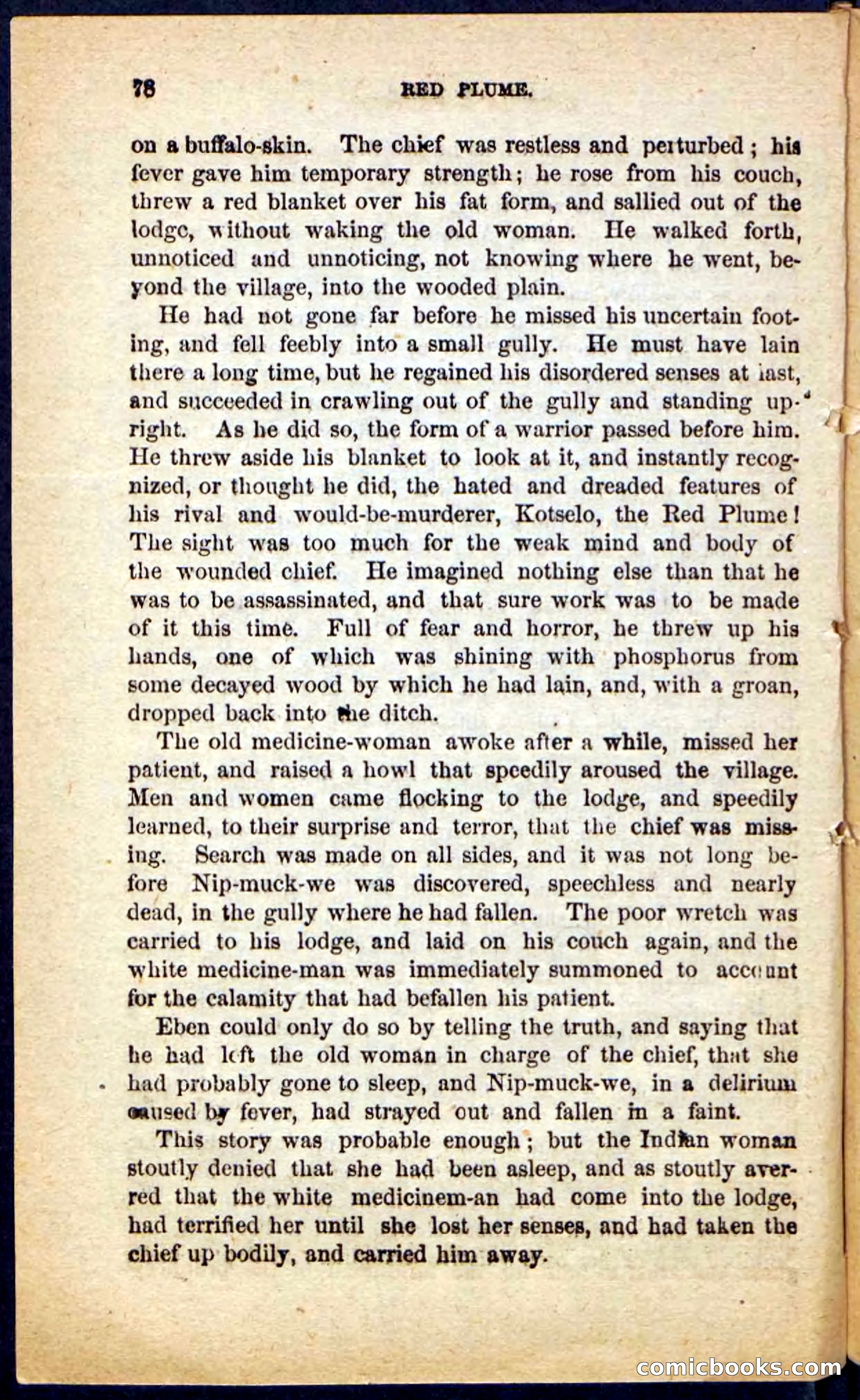 Beadle's Pocket Novels No. 131: Red Plume — page 74 of 98