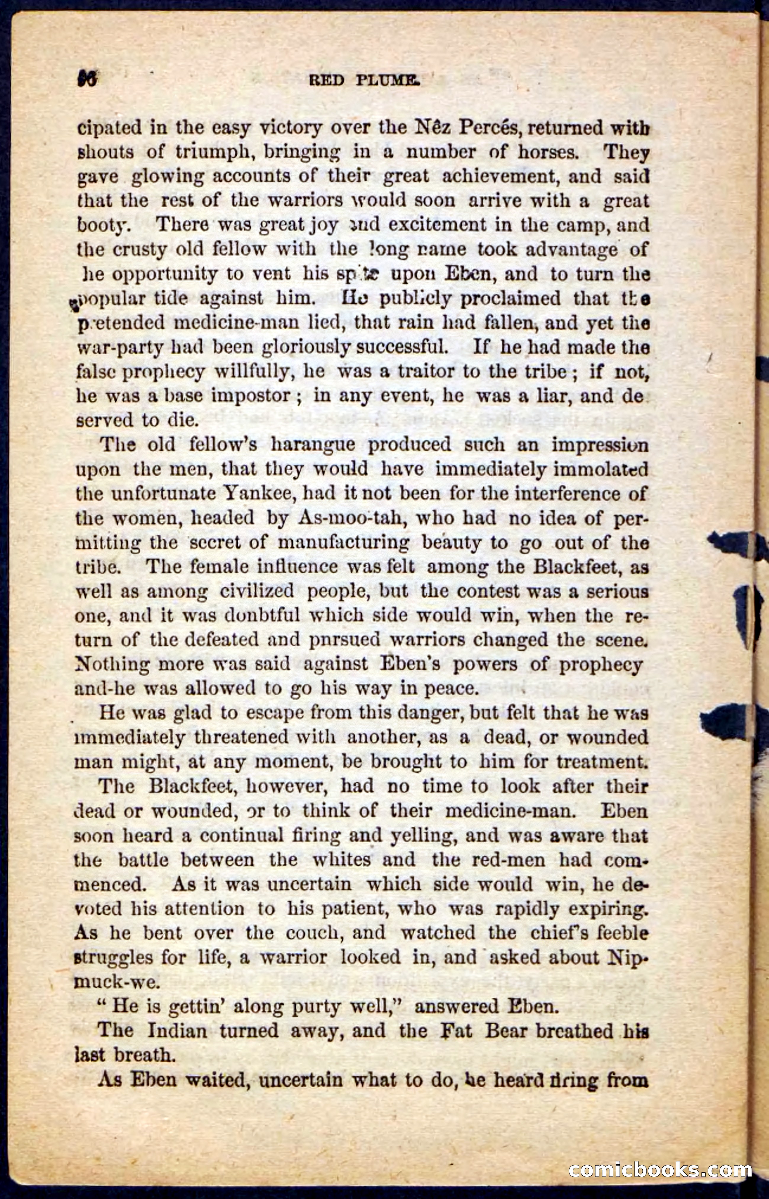 Beadle's Pocket Novels No. 131: Red Plume — page 92 of 98
