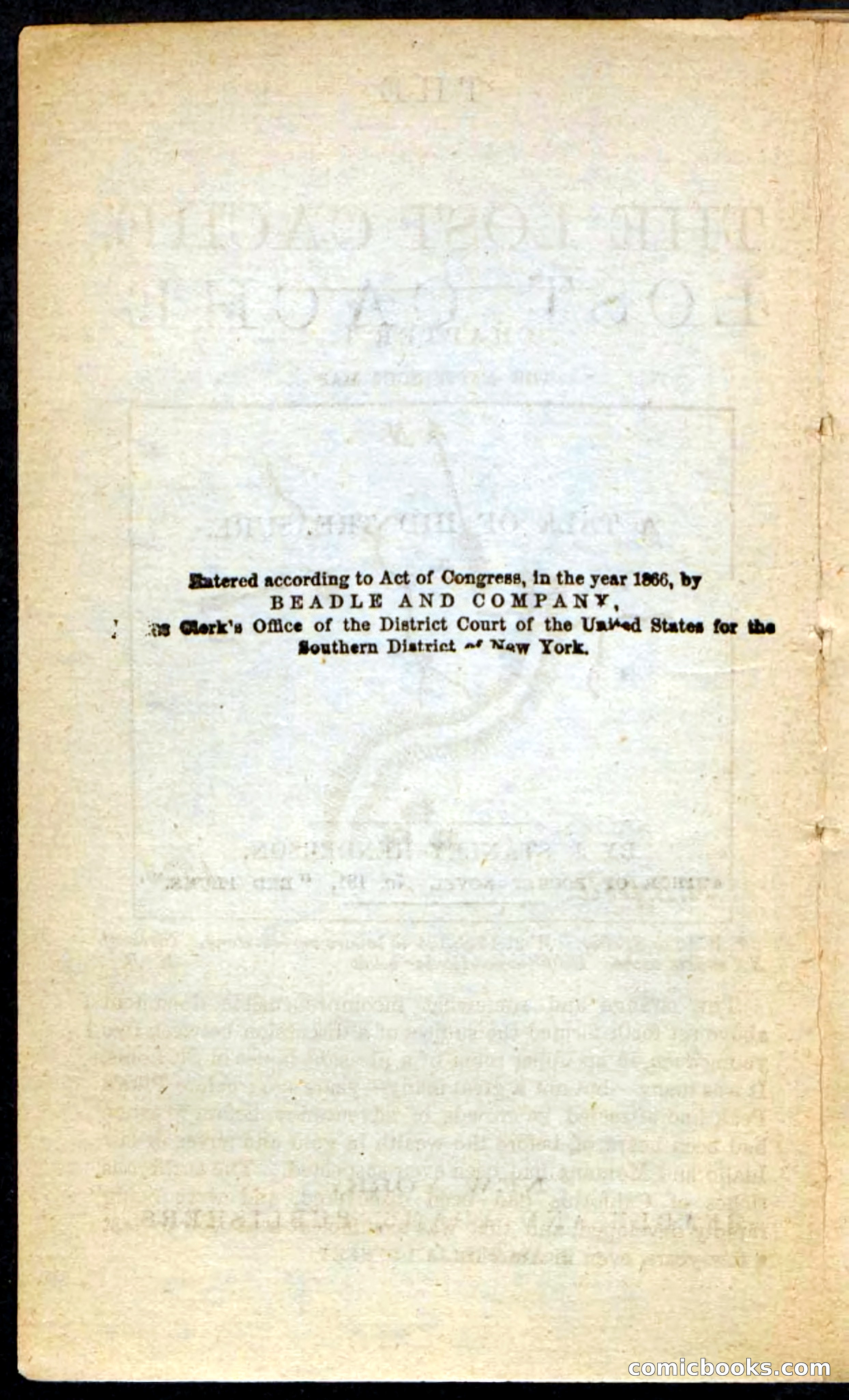 The Lost Cache, Beadle's Pocket Novels No. 133 — page 4 of 100