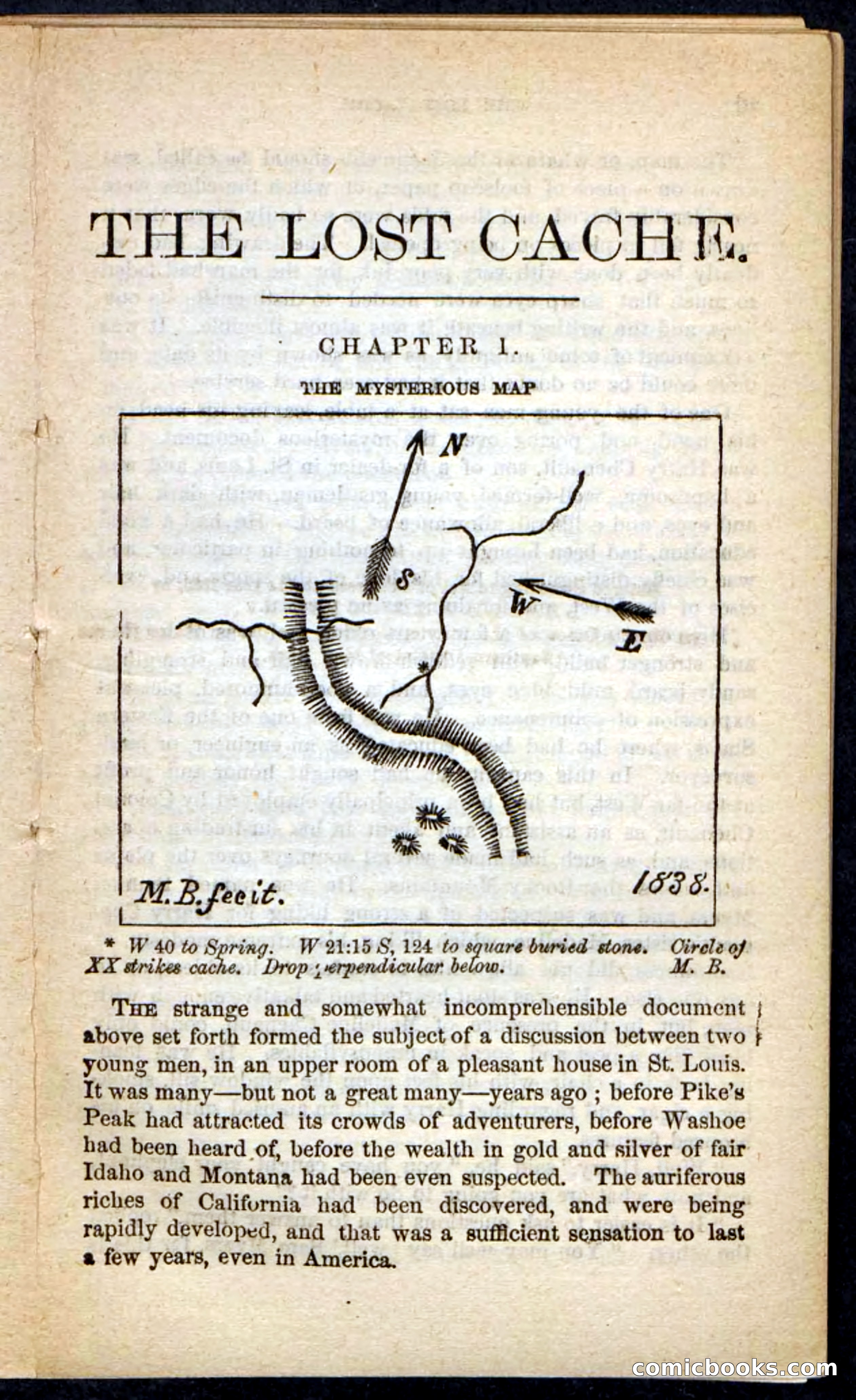 The Lost Cache, Beadle's Pocket Novels No. 133 — page 5 of 100