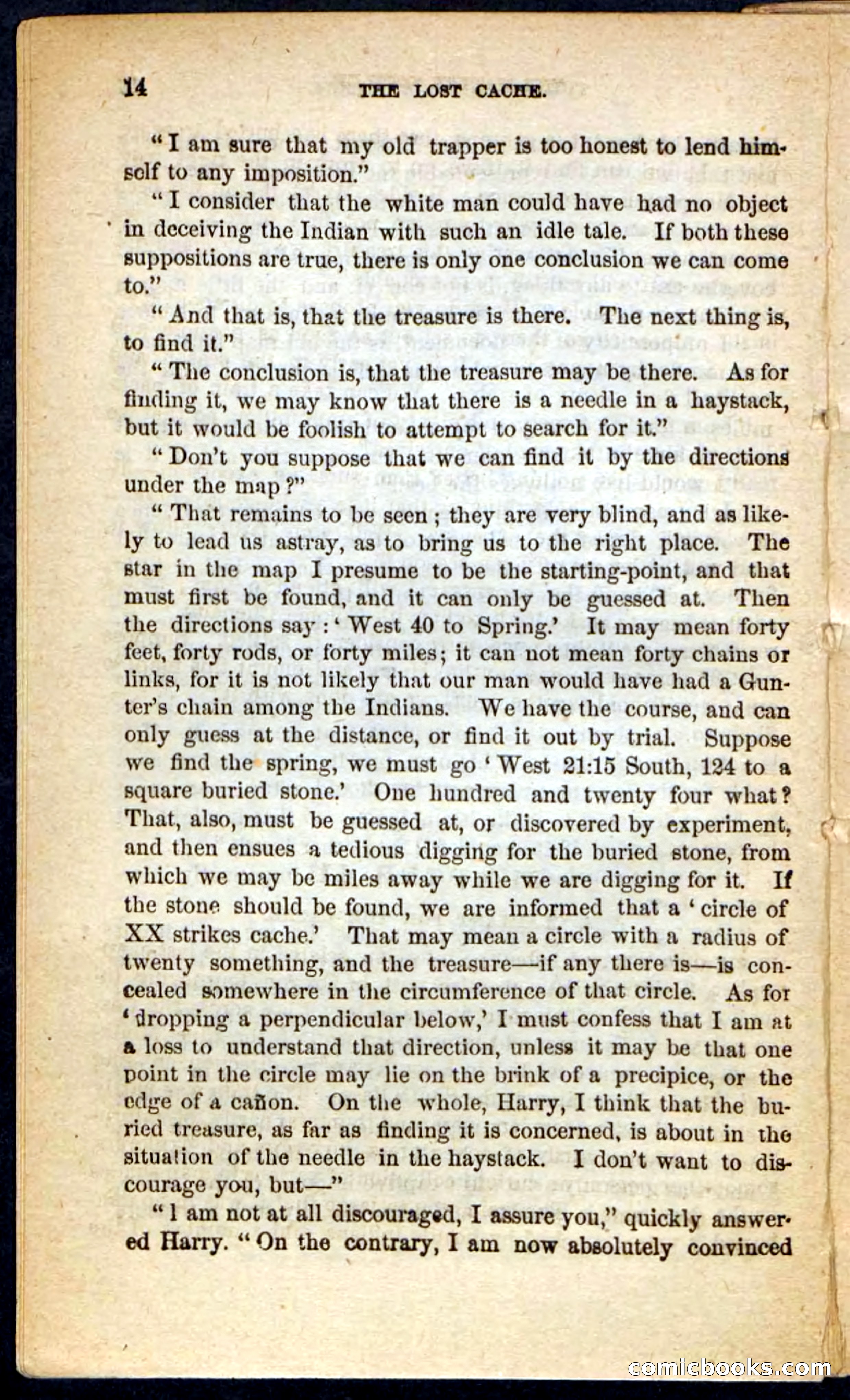 The Lost Cache, Beadle's Pocket Novels No. 133 — page 10 of 100