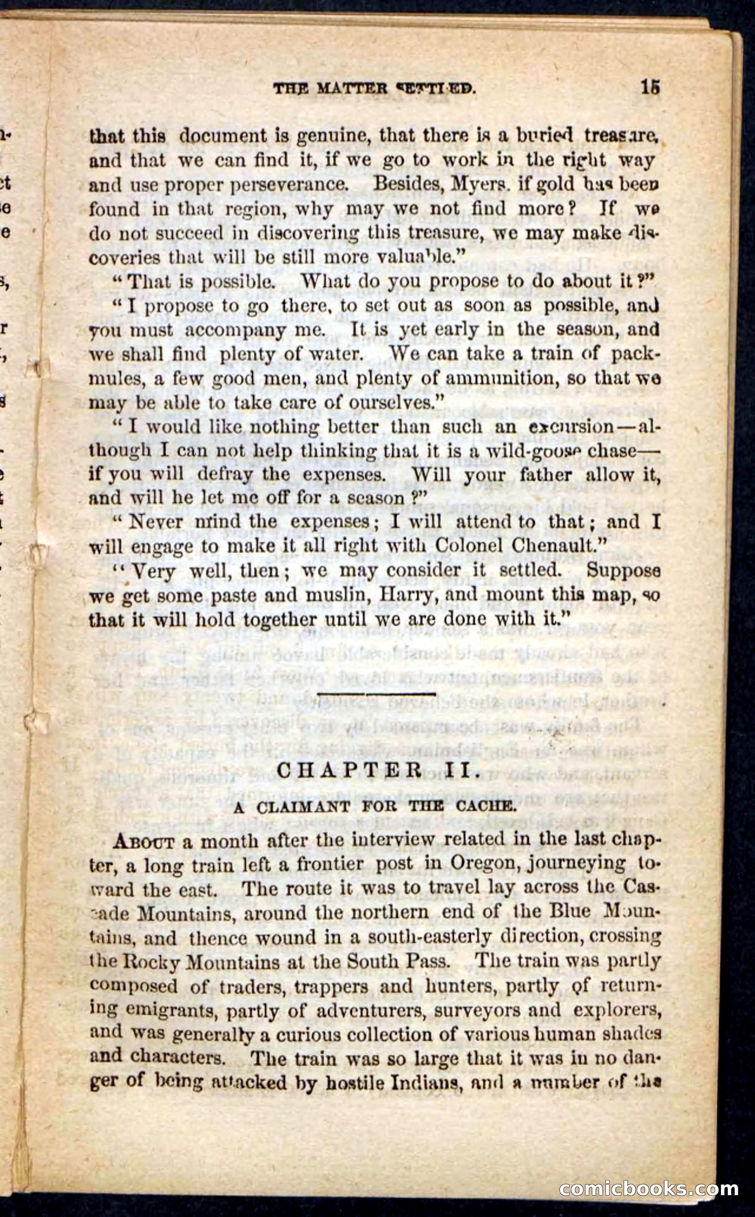 The Lost Cache, Beadle's Pocket Novels No. 133 — page 11 of 100