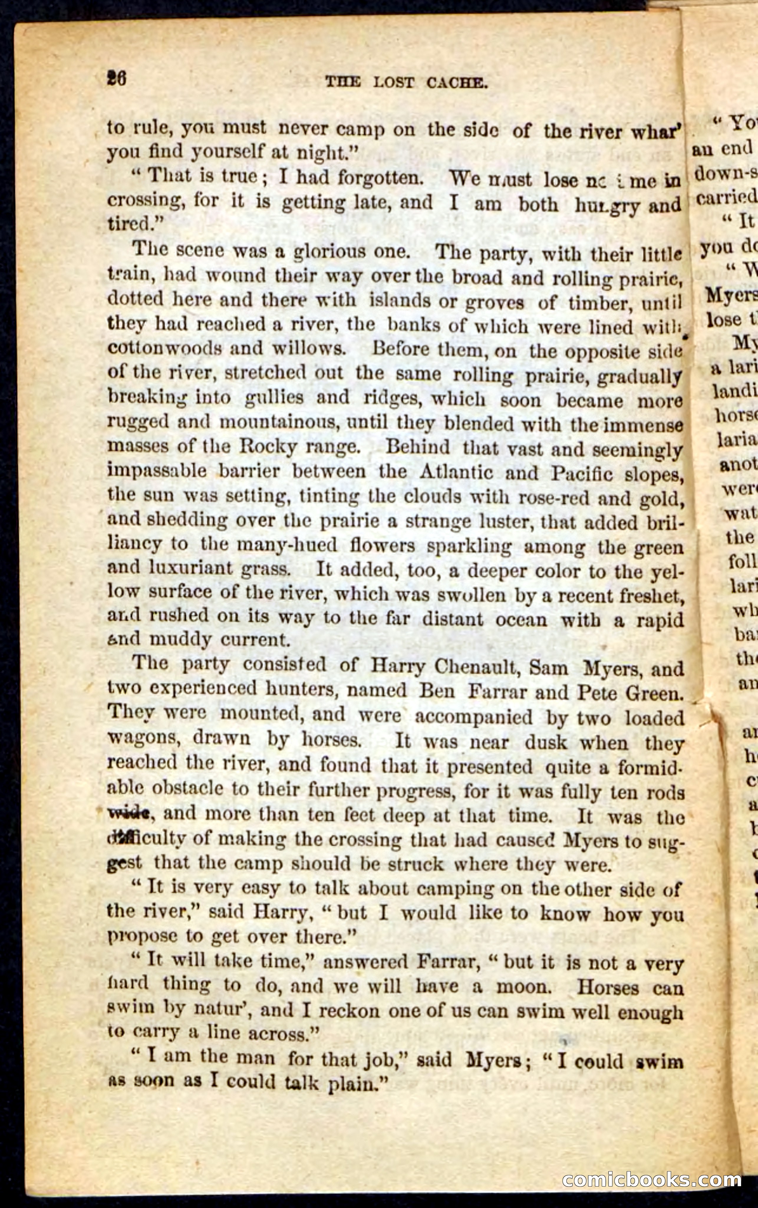 The Lost Cache, Beadle's Pocket Novels No. 133 — page 22 of 100