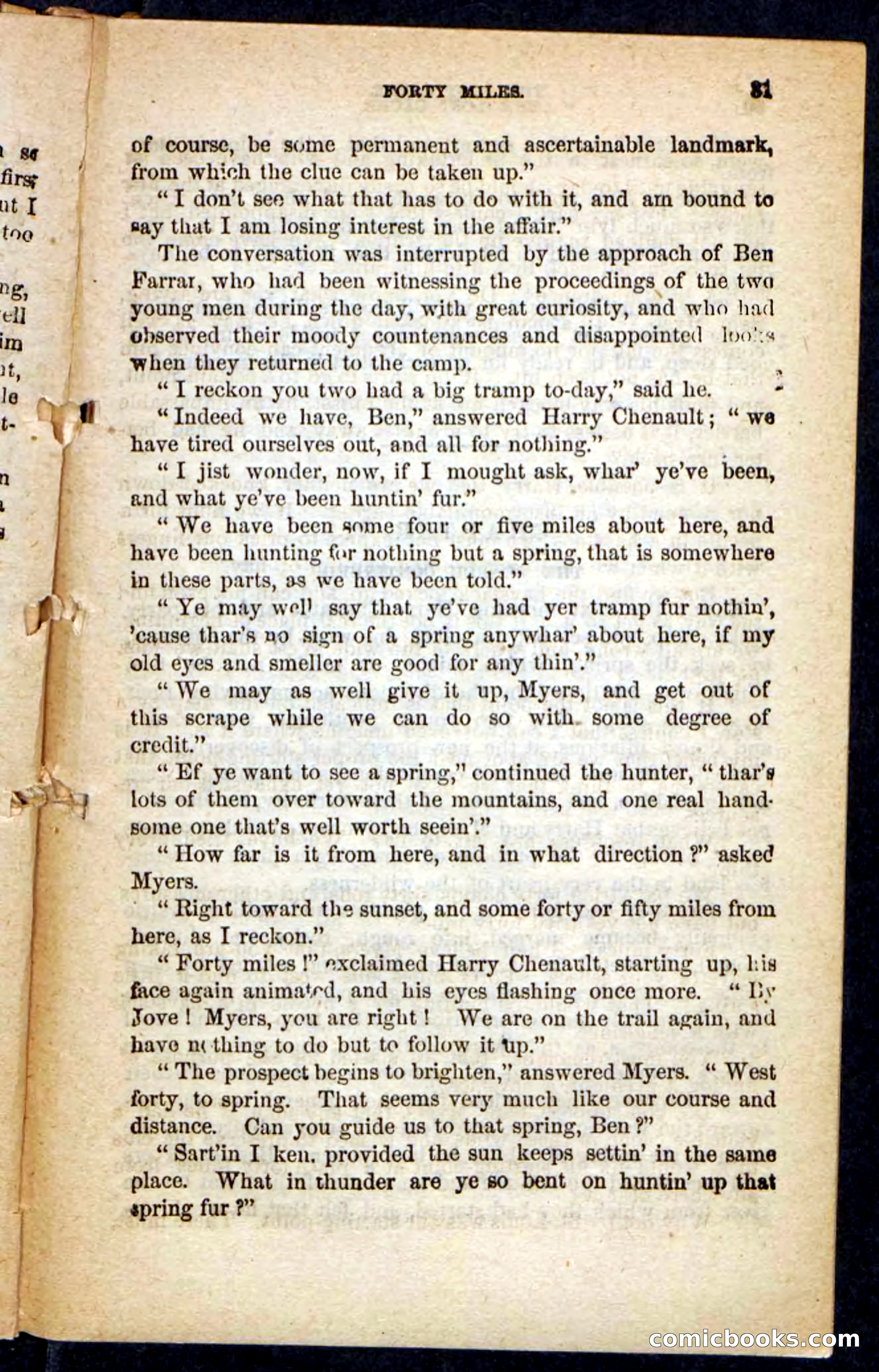 The Lost Cache, Beadle's Pocket Novels No. 133 — page 27 of 100