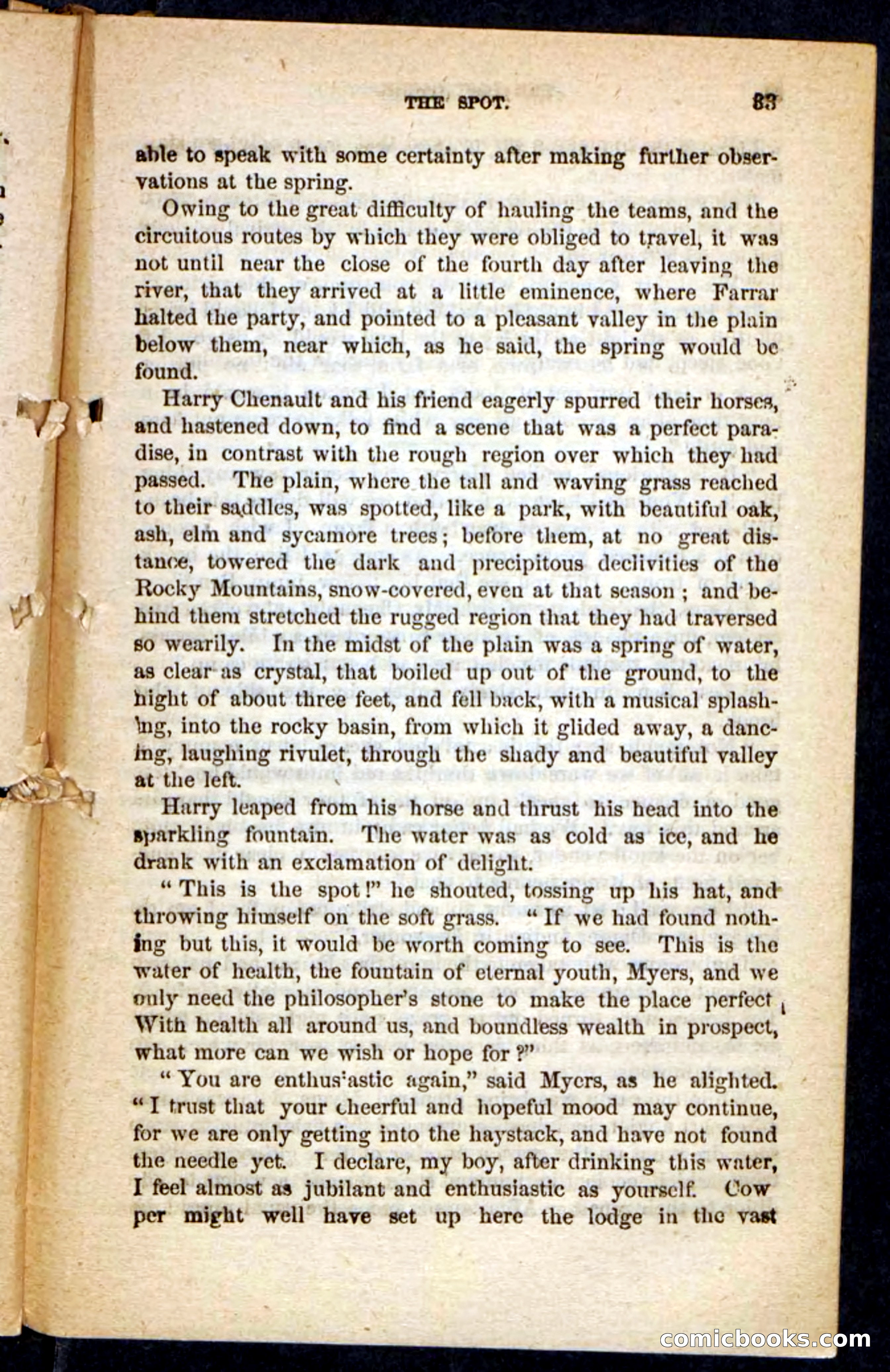 The Lost Cache, Beadle's Pocket Novels No. 133 — page 29 of 100