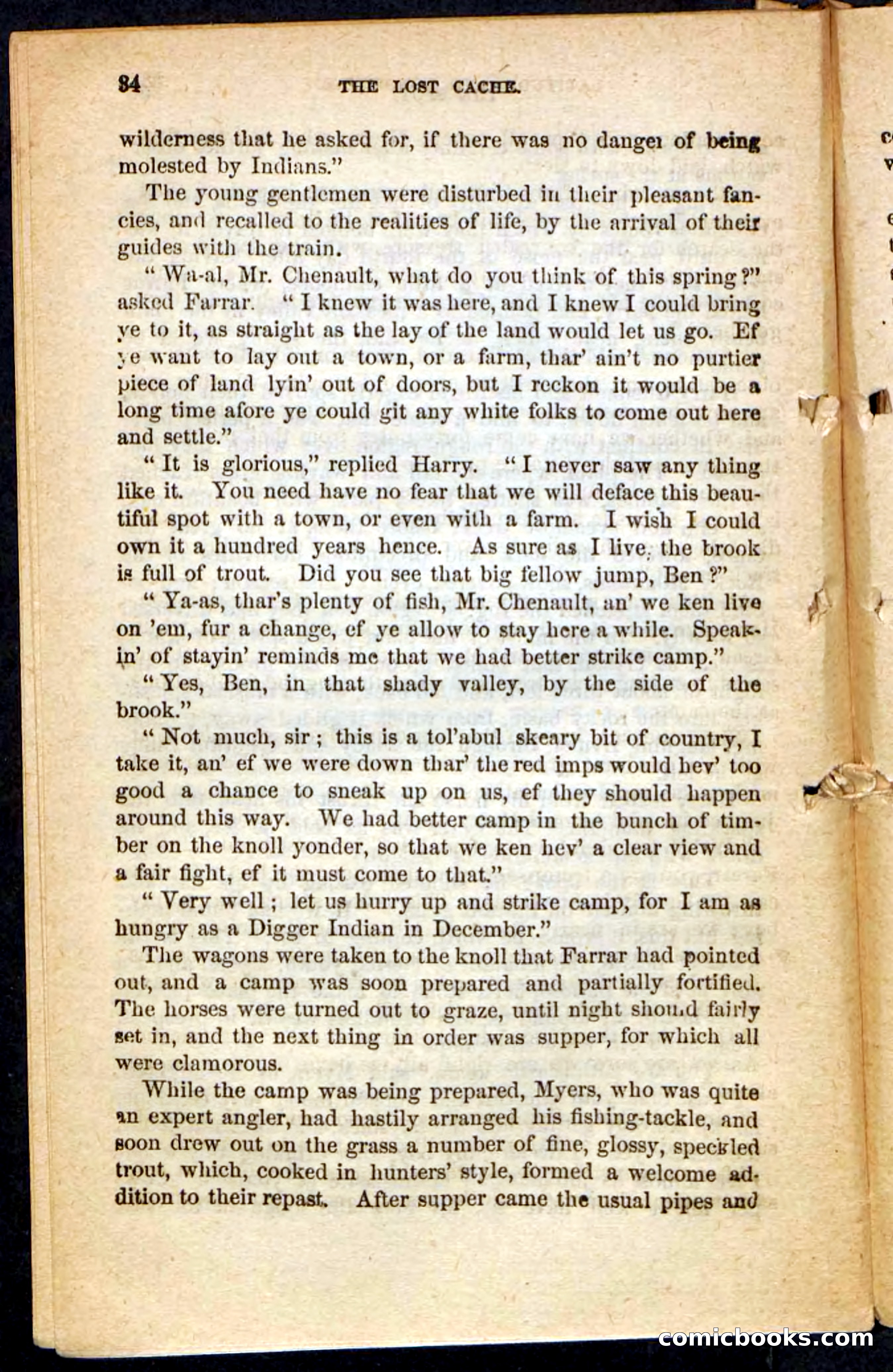 The Lost Cache, Beadle's Pocket Novels No. 133 — page 30 of 100